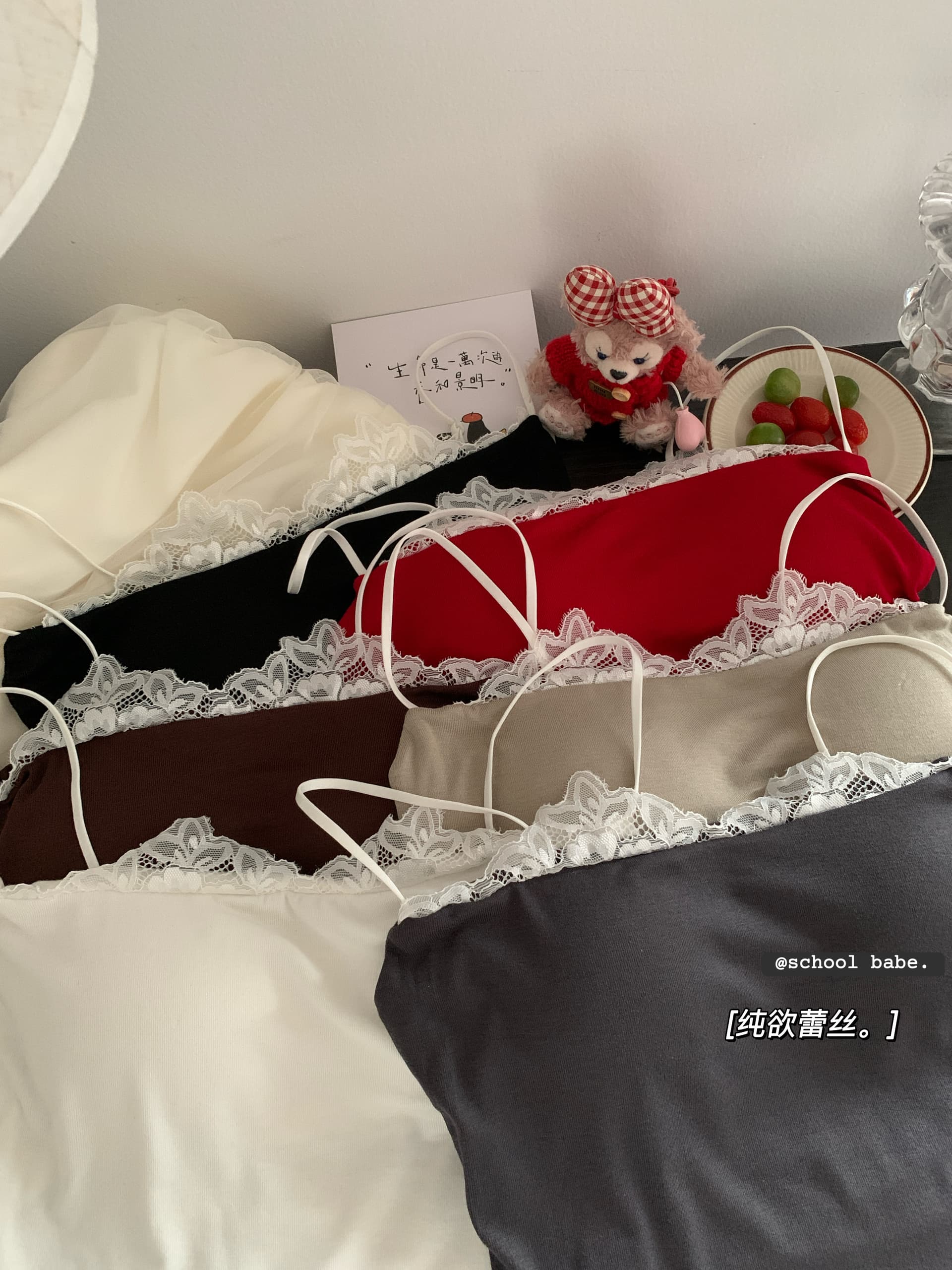 정가 실사 순수한 욕망 디스플레이 가슴 대 핫걸 레이스 슬립 인사이드 가져 가라. 섹시함 벨트 가슴 패드 민소매 조끼 외출용 상세 이미지 4