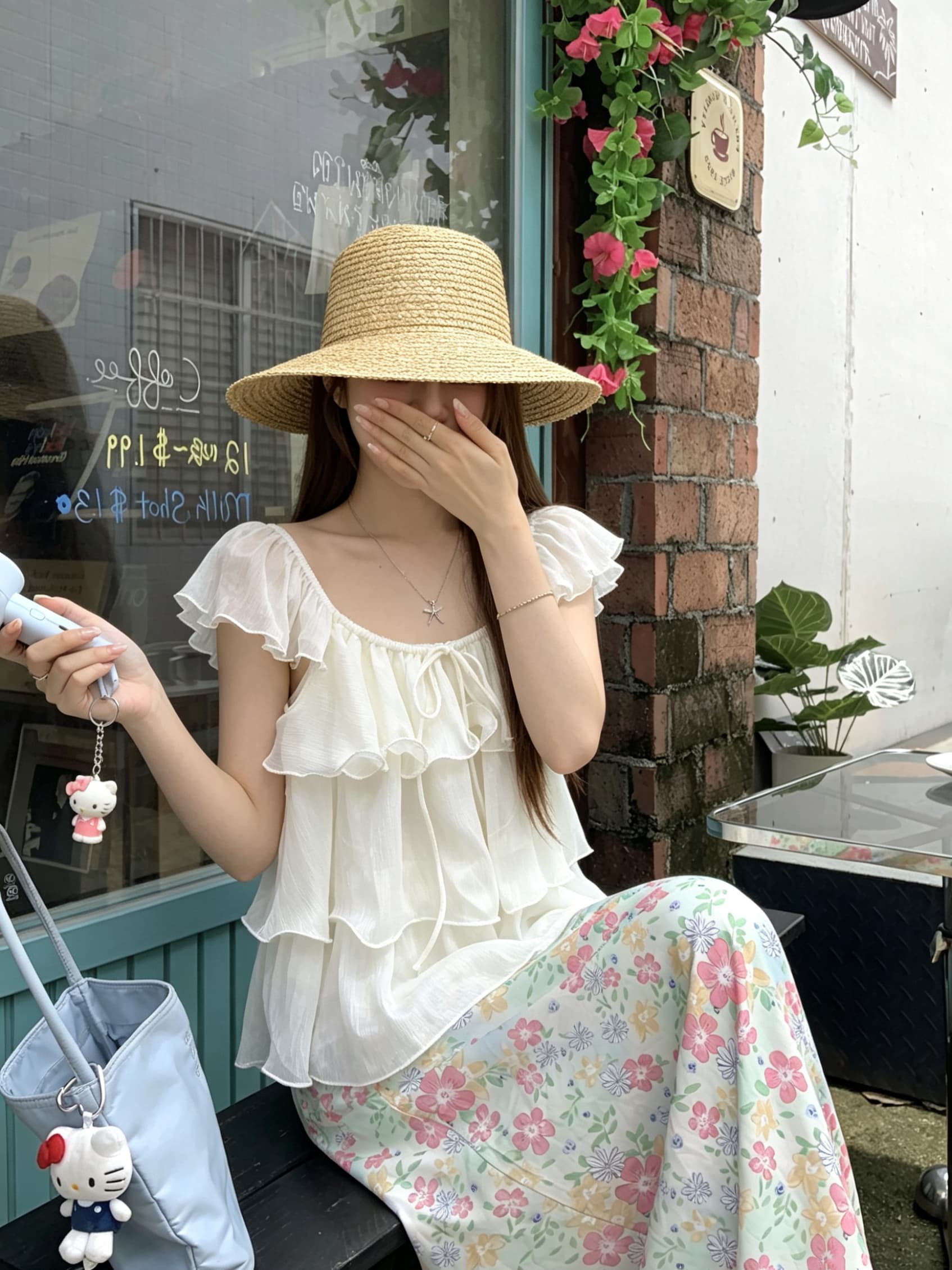 정가 실사 달콤한 스타일 보라색 프릴 Feifei 소매 작은 셔츠 루즈핏 셔츠 여성 의류 한 부서 부드러운 바람 맨위 상세 이미지 21