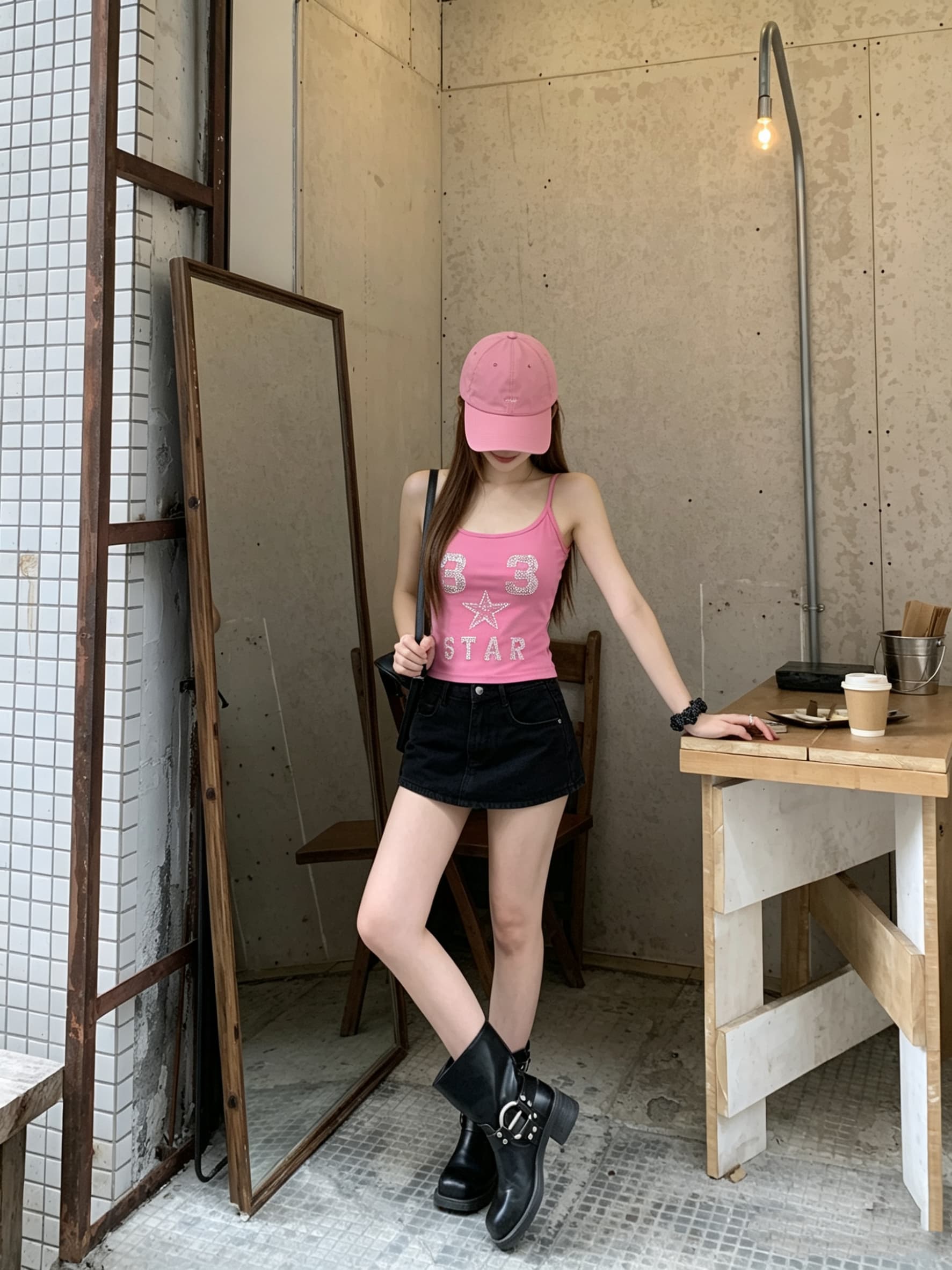 정가 실사 아메리칸 레트로 핫픽스 단어 조끼 슬립 여성 새로운 고급 고유 한 몸매 가꾸기 슬림해 보이는 맨위 상세 이미지 5