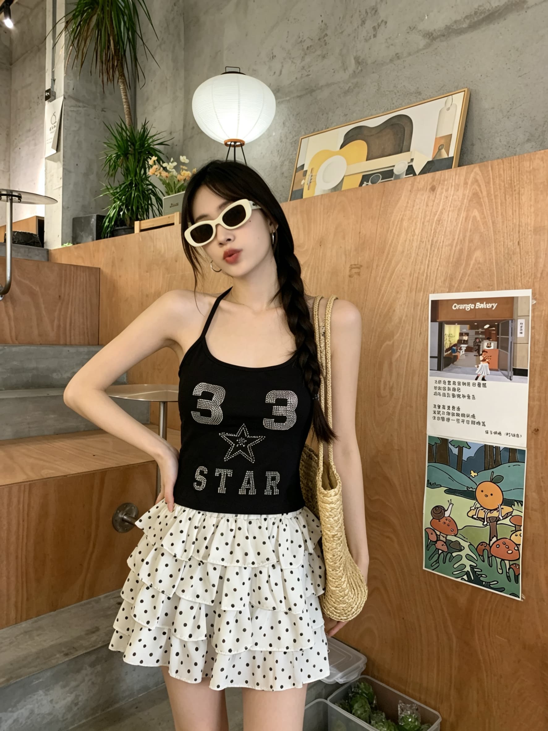 정가 실사 아메리칸 레트로 핫픽스 단어 조끼 슬립 여성 새로운 고급 고유 한 몸매 가꾸기 슬림해 보이는 맨위 상세 이미지 6
