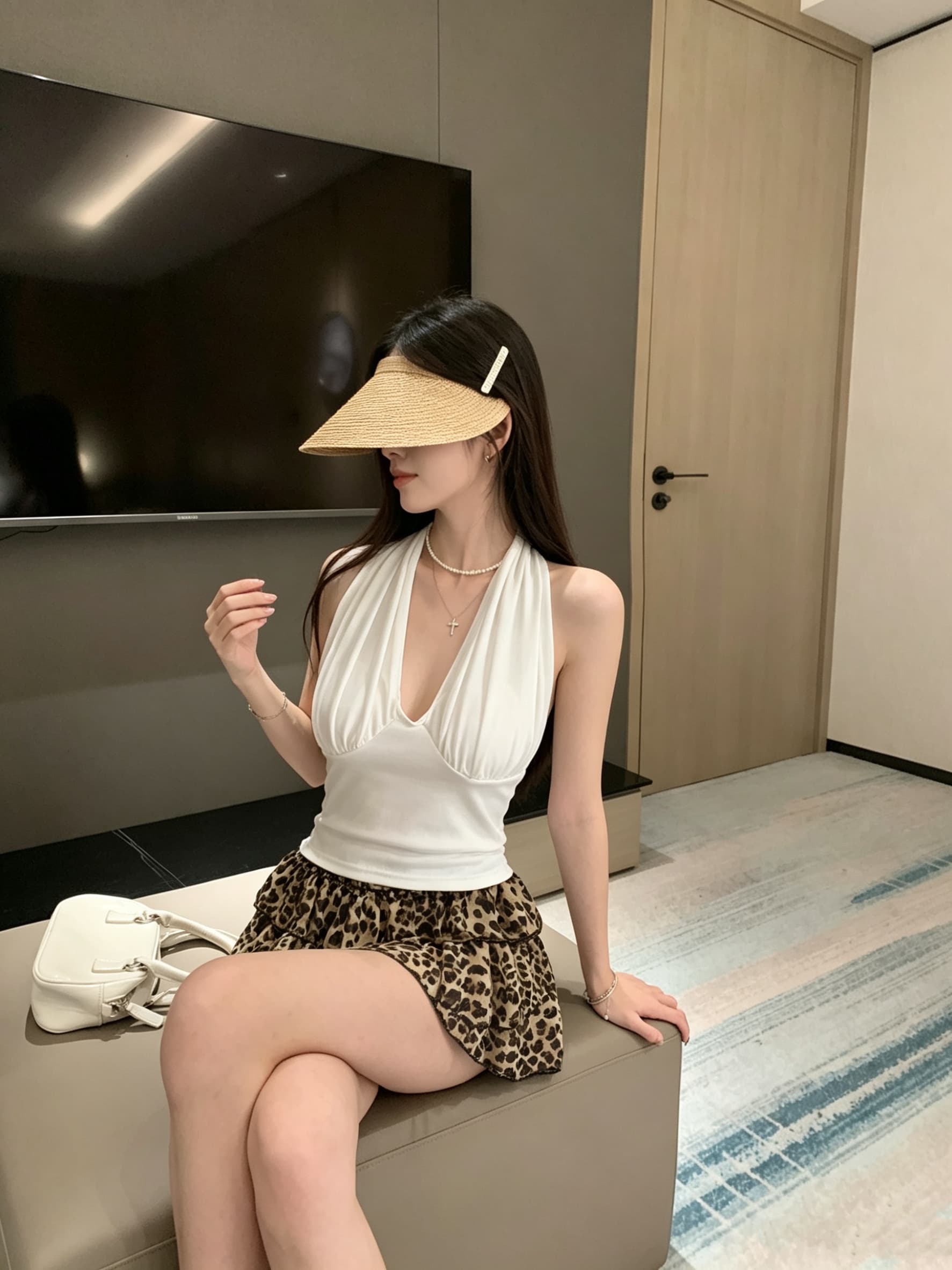 정가 실사 망사 패치워크 백리스 행침 목 캐미솔 몸매 가꾸기 인사이드 가져 가라. 벨트 가슴 패드 순수한 욕망 맨위 외출용 상세 이미지 2