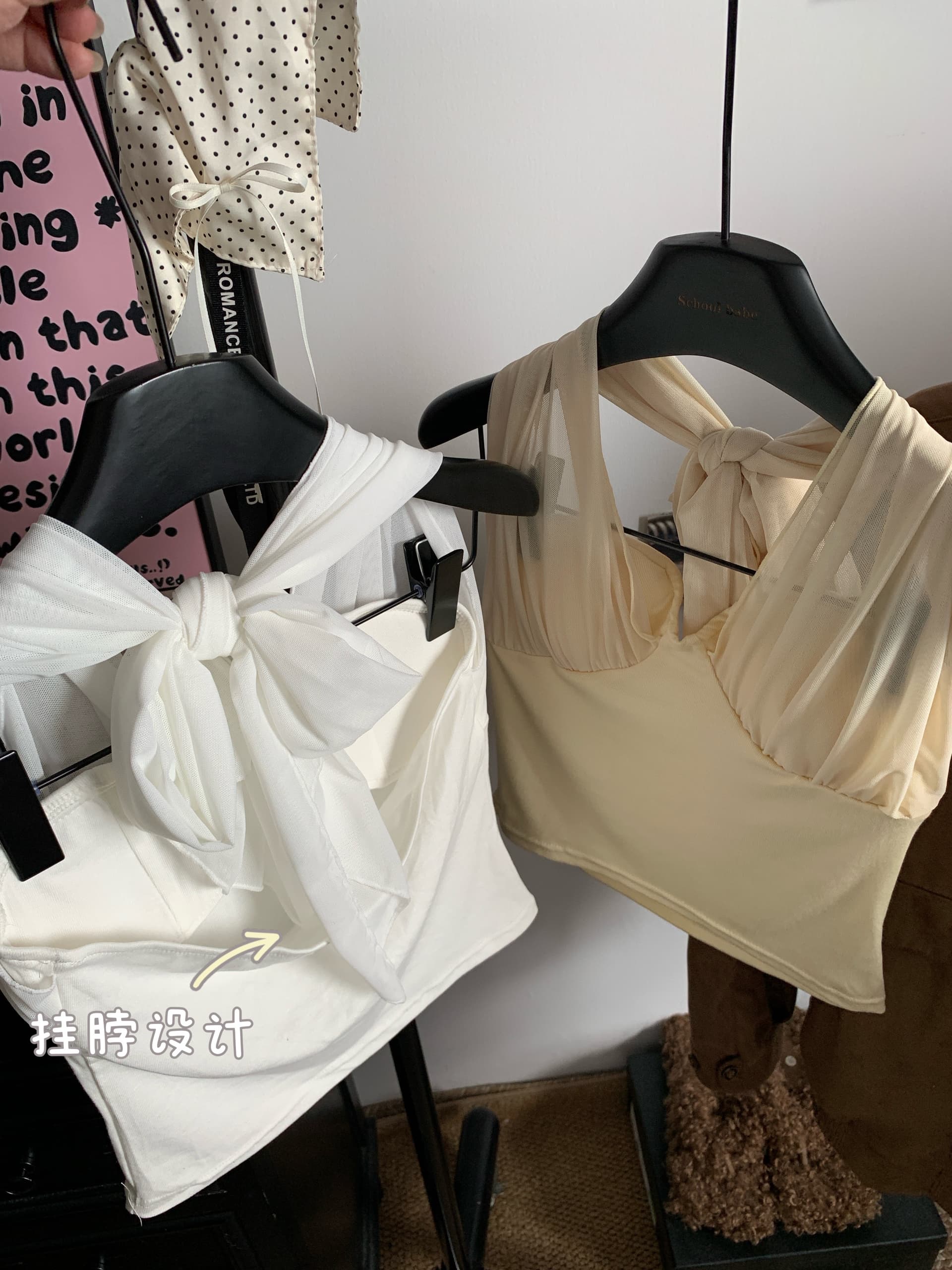 정가 실사 망사 패치워크 백리스 행침 목 캐미솔 몸매 가꾸기 인사이드 가져 가라. 벨트 가슴 패드 순수한 욕망 맨위 외출용 상세 이미지 8