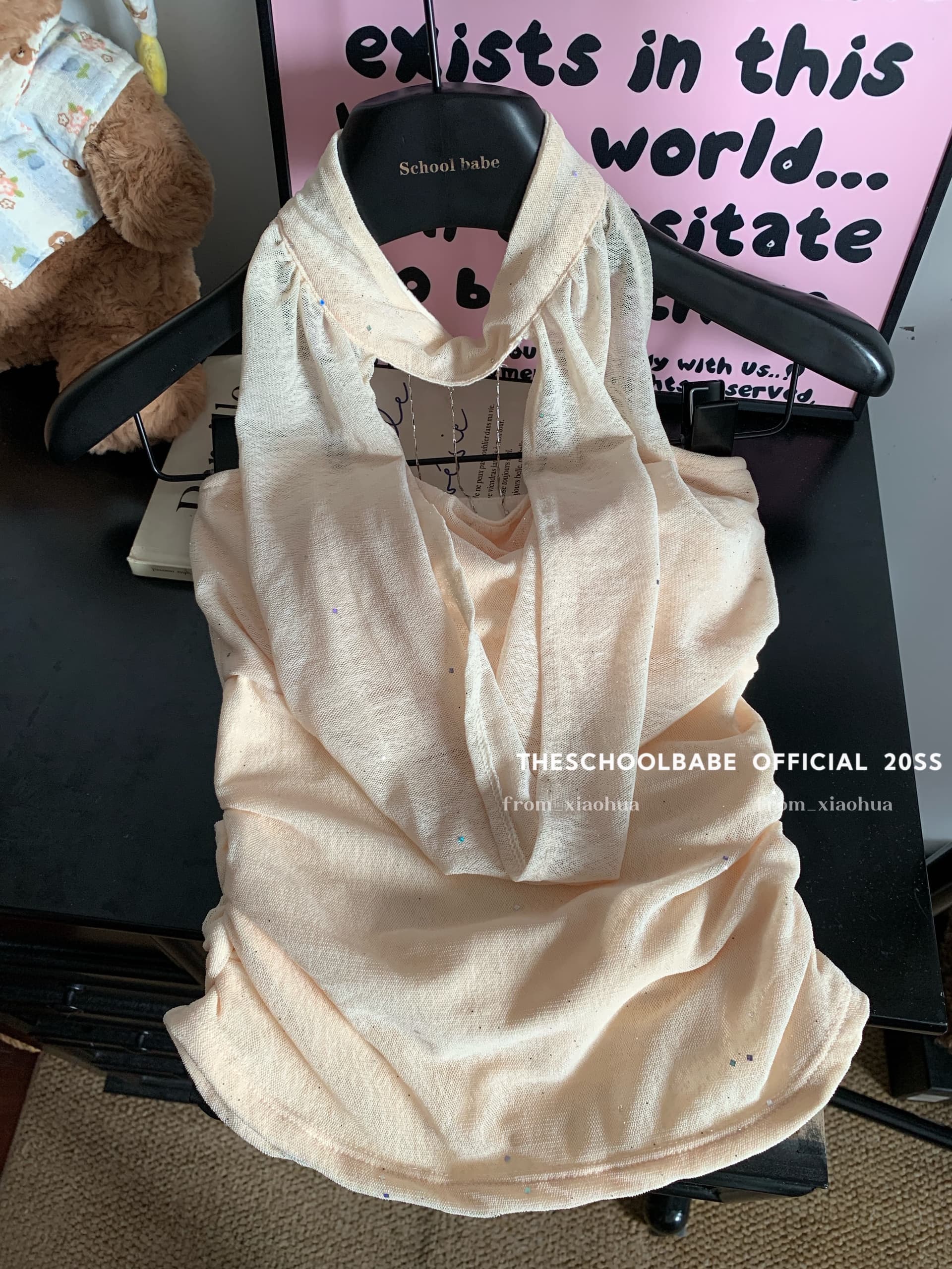 정가 실사 무거운 디자인 센스 체인 흔들다 칼라 행침 목 허리 수축 조끼 여성 여름 새로운 몸매 가꾸기 핫걸 맨위 상세 이미지 5