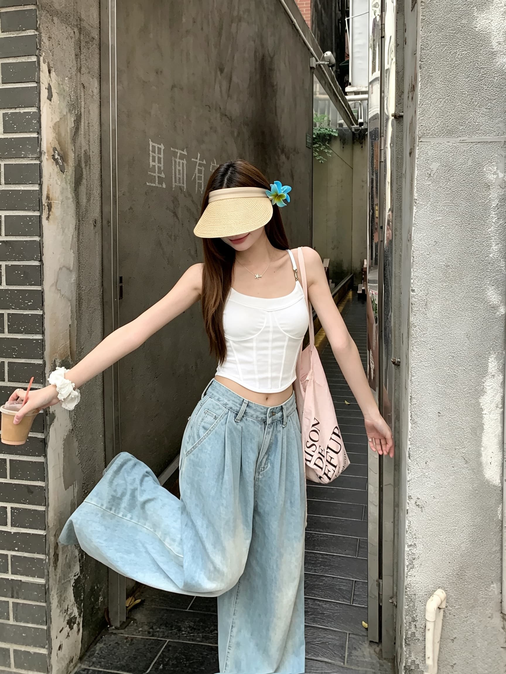 실사 정가 여름 개성 디자인 섹시함 핫걸 몸매 가꾸기 쇼트 스타일 외출용 캐미솔 상세 이미지 7