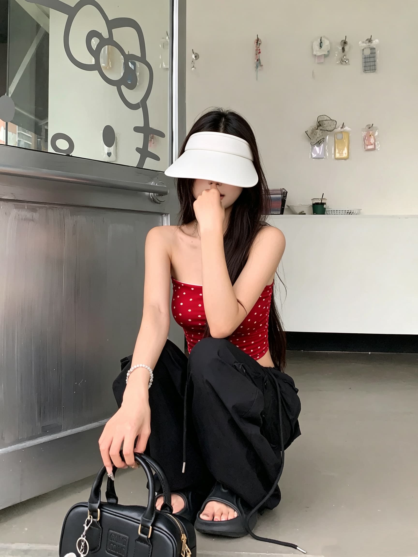 정가 실사 순수한 욕망 바람 레트로 레오파드 무늬 오프숄더 튜브탑 조끼 섹시함 품격 몸매 가꾸기 쇼트 스타일 민소매 맨위 상세 이미지 10