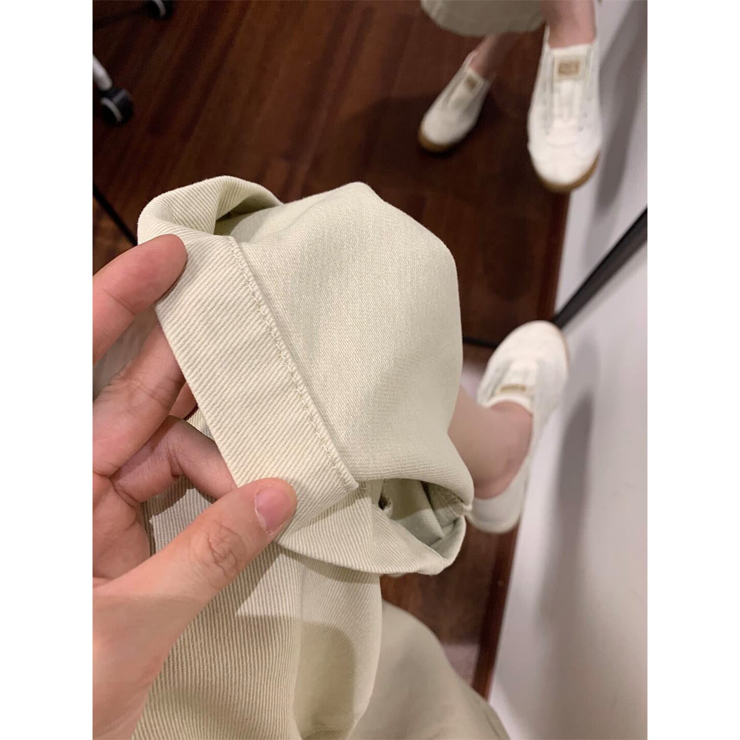 해체 센스 기타 단추 사선 무늬 7 점 바지 아이들 2026 여름 신제품 편안함 원단 반바지 이미지 2
