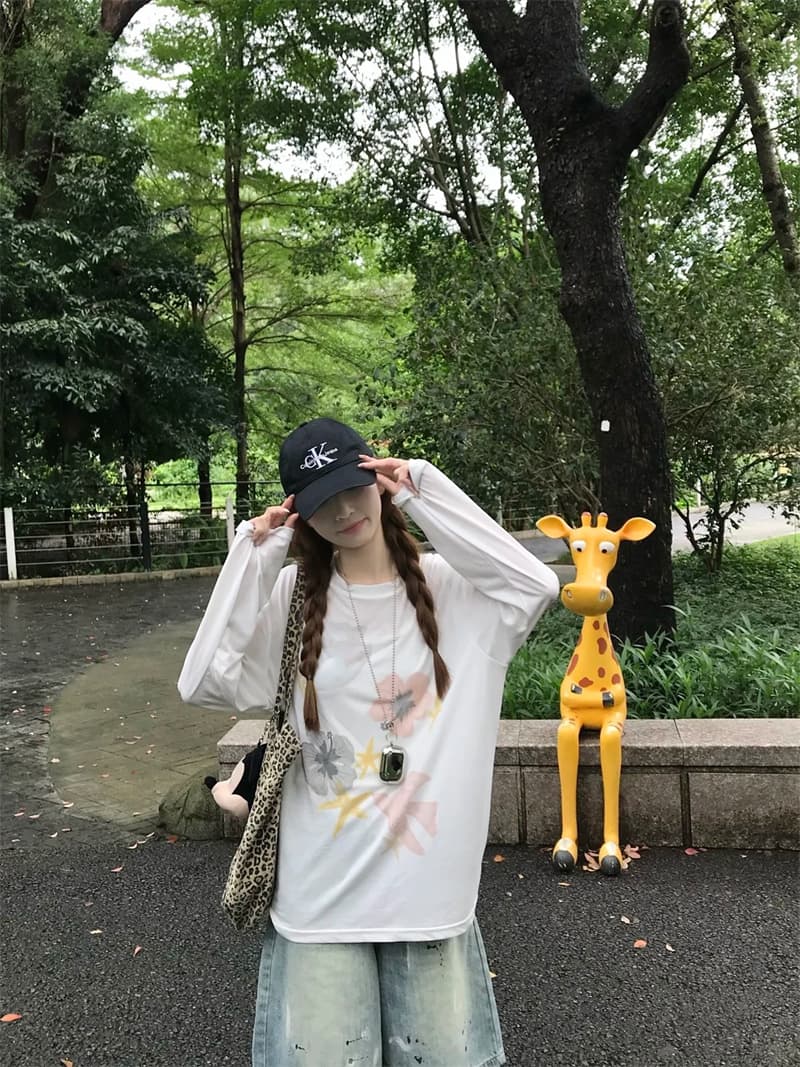 2026 새로운 아메리칸 레트로 워싱 먹물 하이웨이스트 루즈핏 스트레이트 슬림해 보이는 얇은 스타일 5 점 청바지 상세 이미지 5