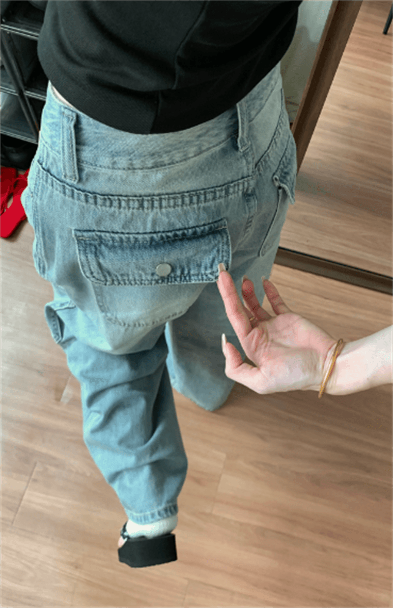 2026 가을 새로운 bf 느긋한 바람 아메리칸 달빛 블루 자이언트 잘 생긴 청바지 여성 워싱 슬림해 보이는 얇은 스타일 넓은 다리 이미지 2