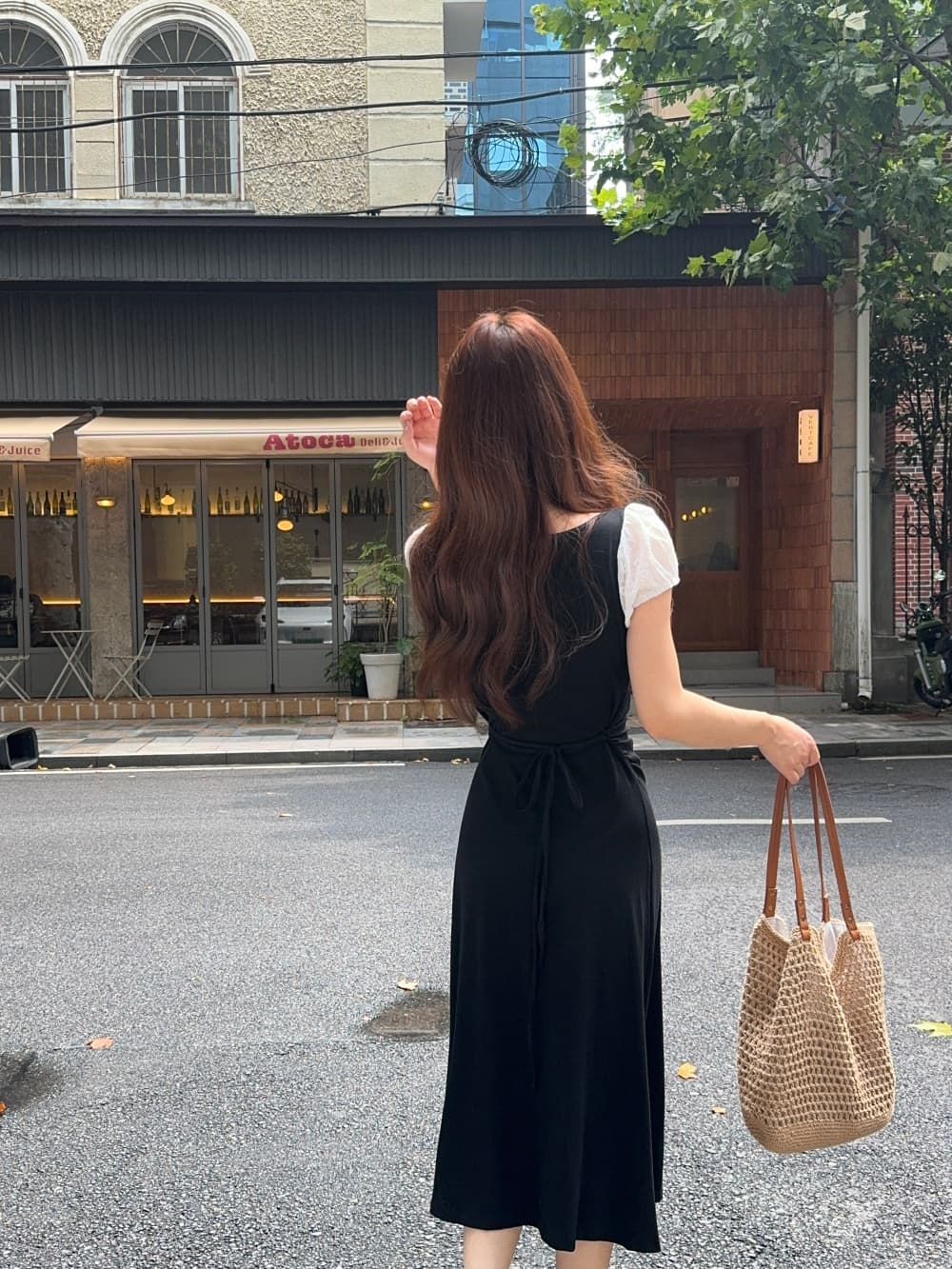 실사 정가 페이크 레이어드 패치워크 여성 드레스 새로운 여름 디자인 센스 작은 대중 허리 수축 슬림해 보이는 치마 상세 이미지 5