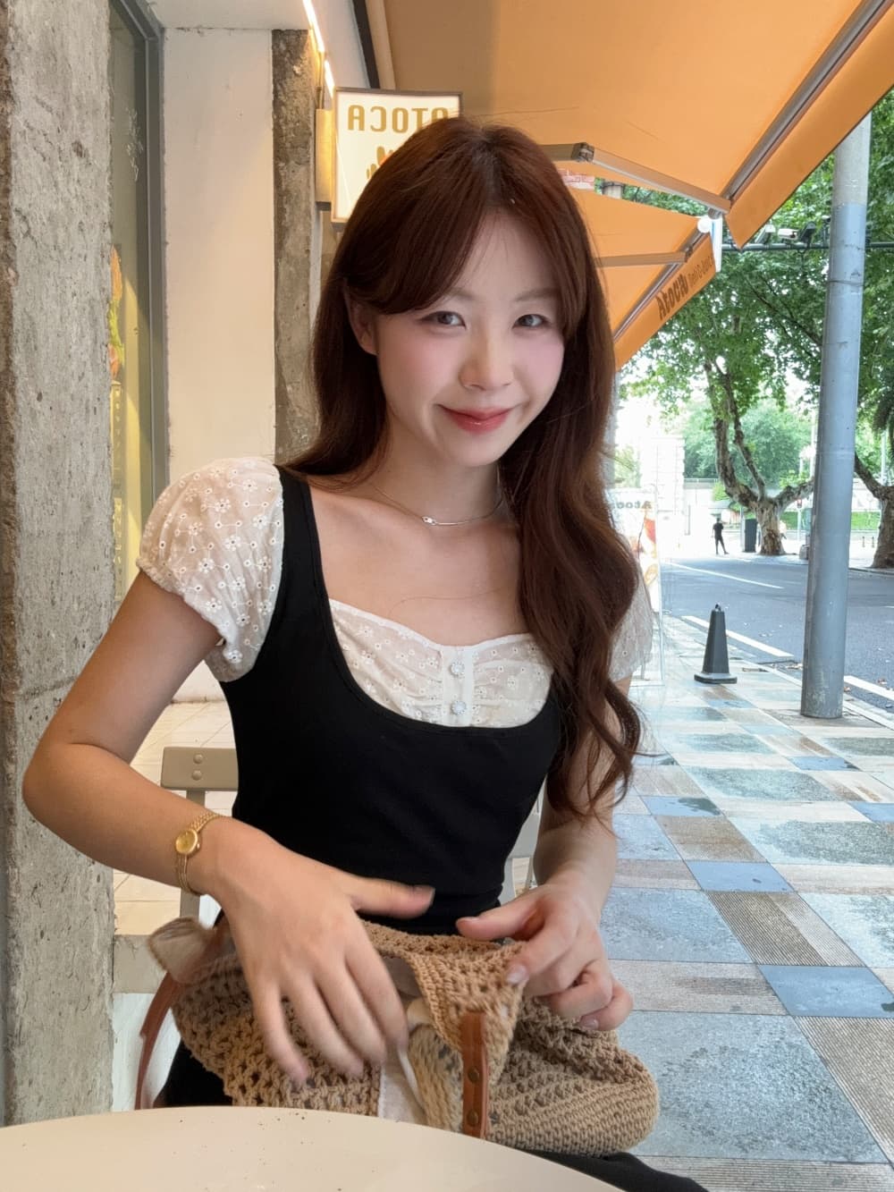 실사 정가 페이크 레이어드 패치워크 여성 드레스 새로운 여름 디자인 센스 작은 대중 허리 수축 슬림해 보이는 치마 상세 이미지 8