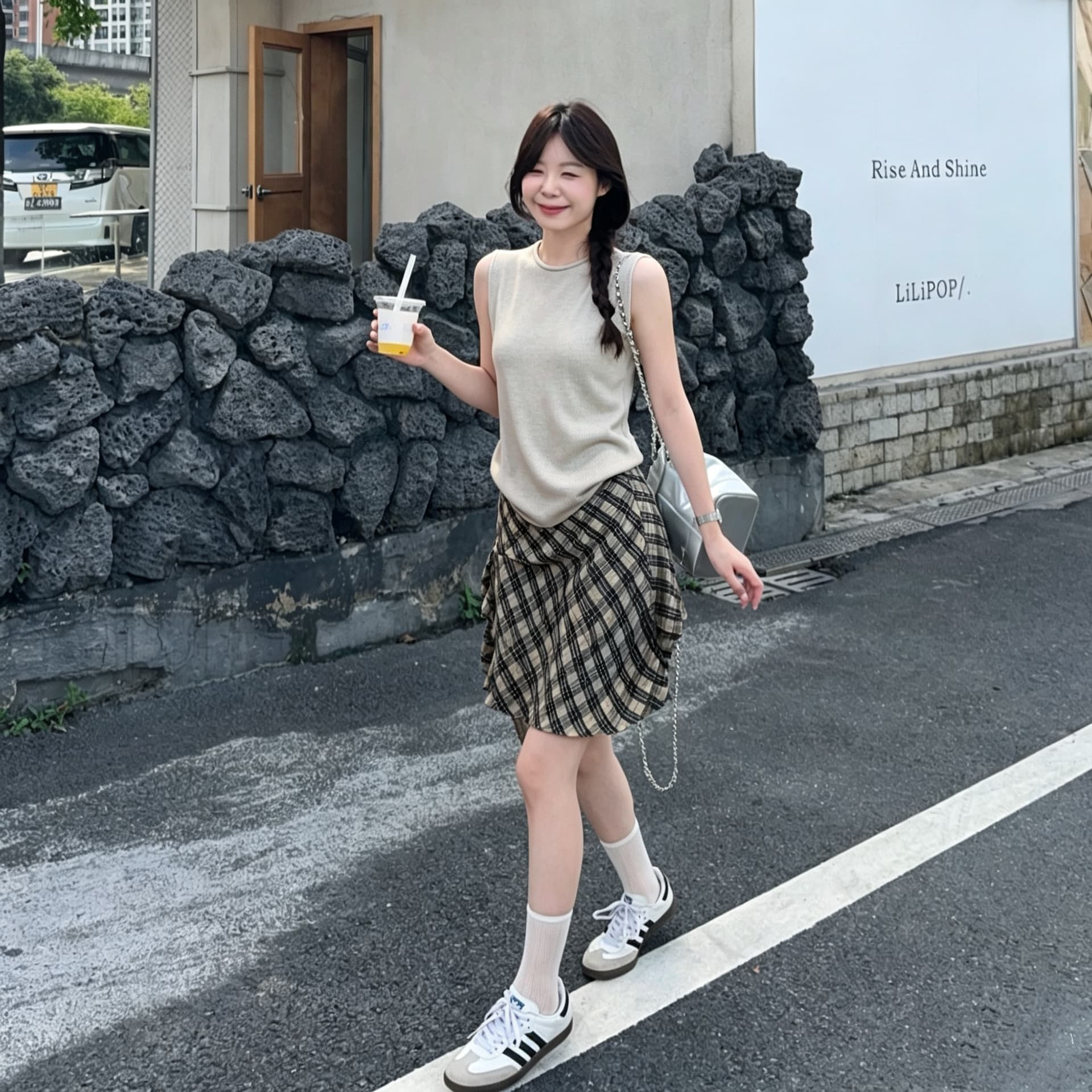실사 여름 복잡한 고대 돈 바람 니트 디자인 센스 민소매 조끼 캐주얼 다용도 슬림해 보이는 외출용 맨위 여성 상세 이미지 2