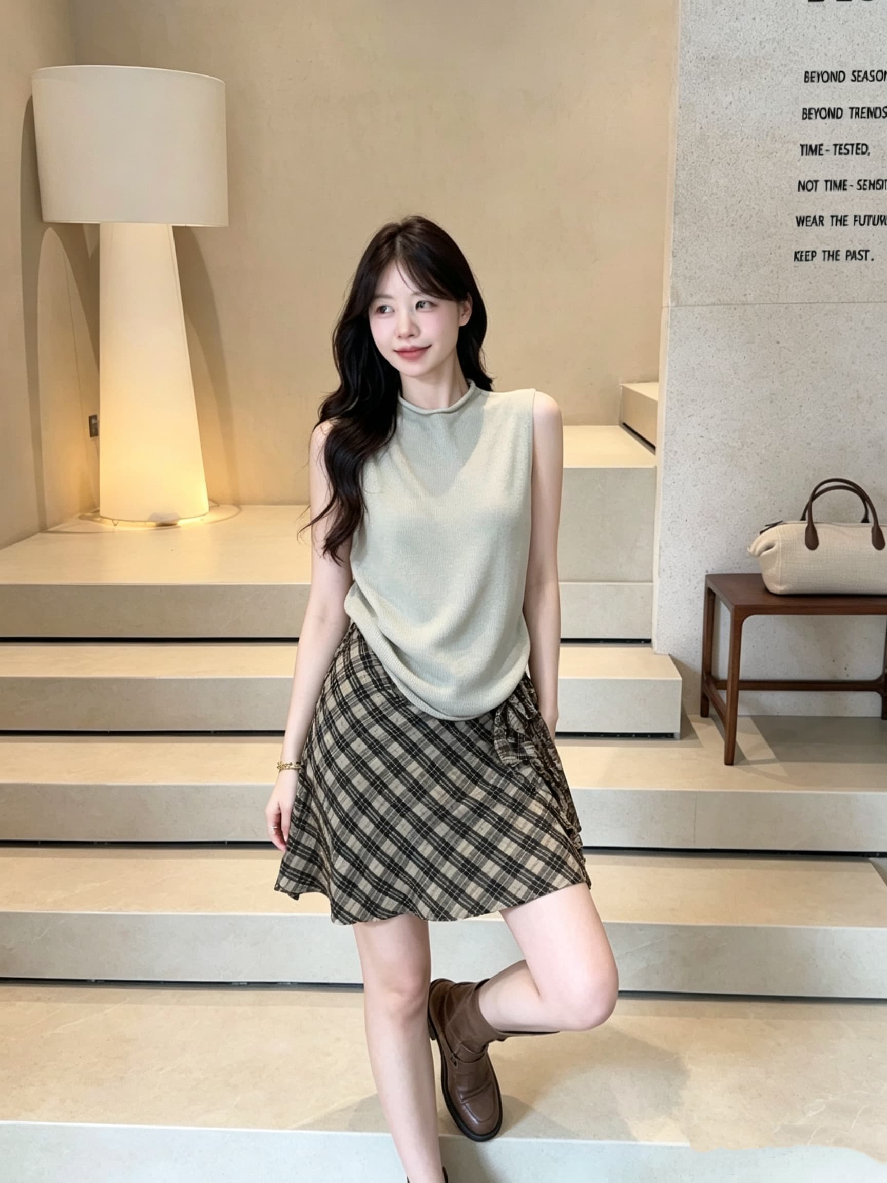 실사 여름 복잡한 고대 돈 바람 니트 디자인 센스 민소매 조끼 캐주얼 다용도 슬림해 보이는 외출용 맨위 여성 상세 이미지 3