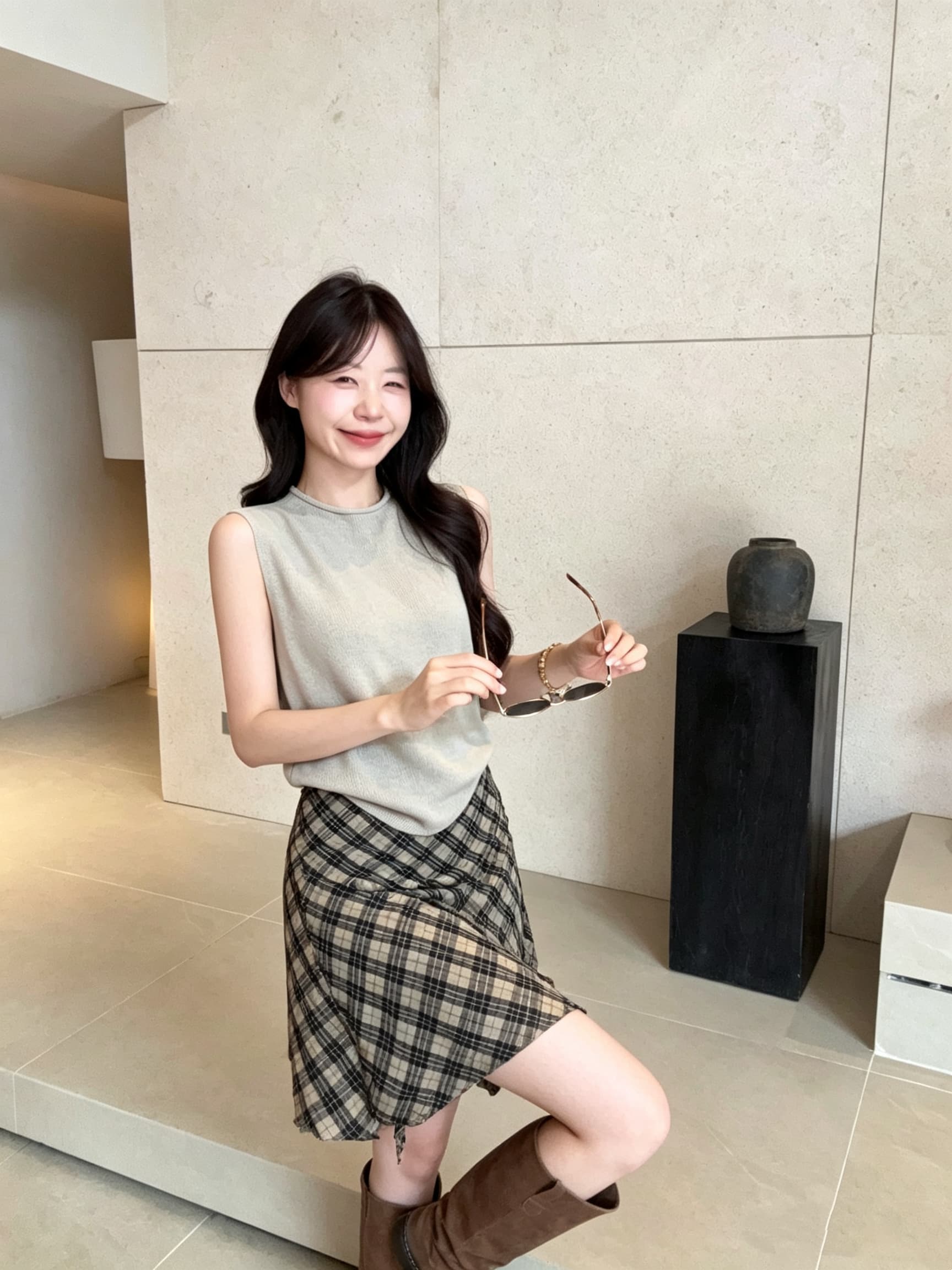 실사 여름 복잡한 고대 돈 바람 니트 디자인 센스 민소매 조끼 캐주얼 다용도 슬림해 보이는 외출용 맨위 여성 상세 이미지 7