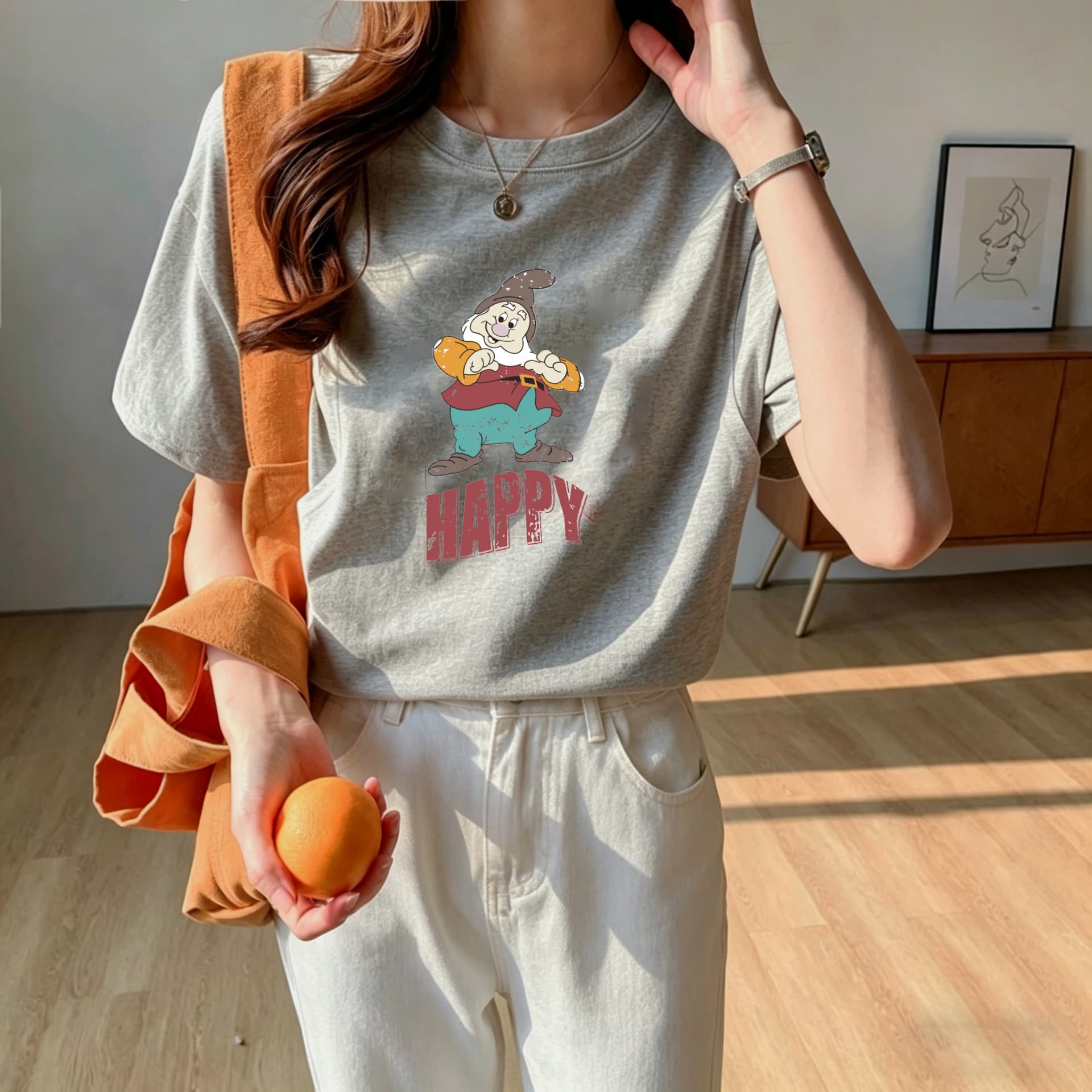 있음 선적 실사 여름 순면 수유 반팔 티셔츠 출산 후 매운맛 엄마 루즈핏 슬림해 보이는 먹이주기 니트 맨위 상세 이미지 13