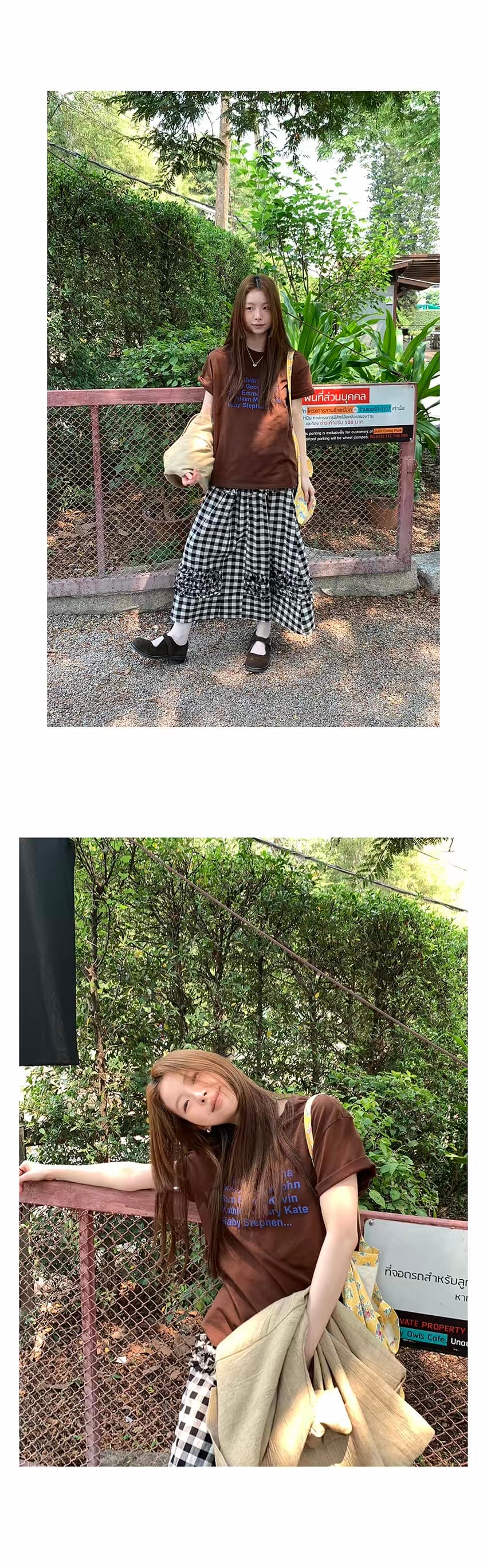 선적 중 여름 새로운 수유 반팔 티셔츠 출산 후 루즈핏 슬림해 보이는 먹이주기 프린트 맨위 티셔츠 프로 피부 상세 이미지 2
