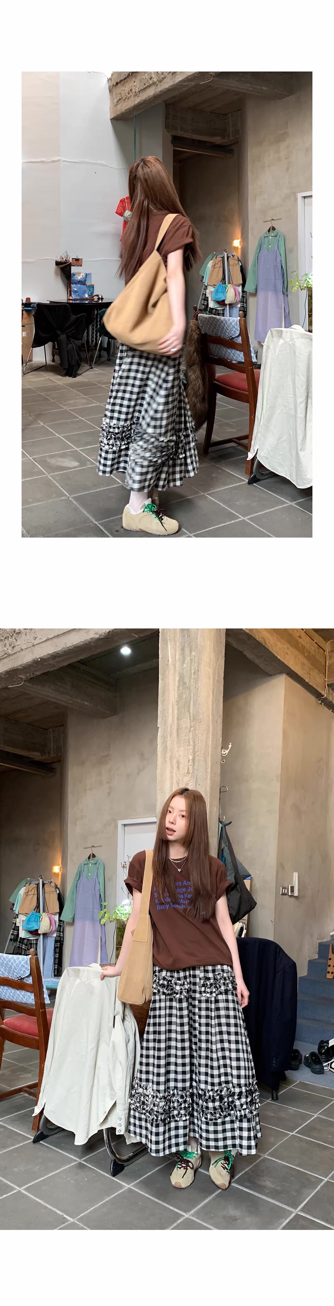 선적 중 여름 새로운 수유 반팔 티셔츠 출산 후 루즈핏 슬림해 보이는 먹이주기 프린트 맨위 티셔츠 프로 피부 상세 이미지 7