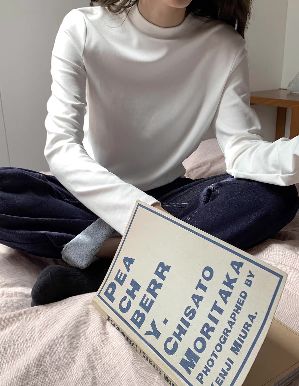 가을 겨울 새로운 수유 티셔츠 출산 후 달 마침표 프로 피부 부드러운 찹쌀 먹이주기 맨위 만나는 반하이넥 니트 스웨터 상세 이미지 10
