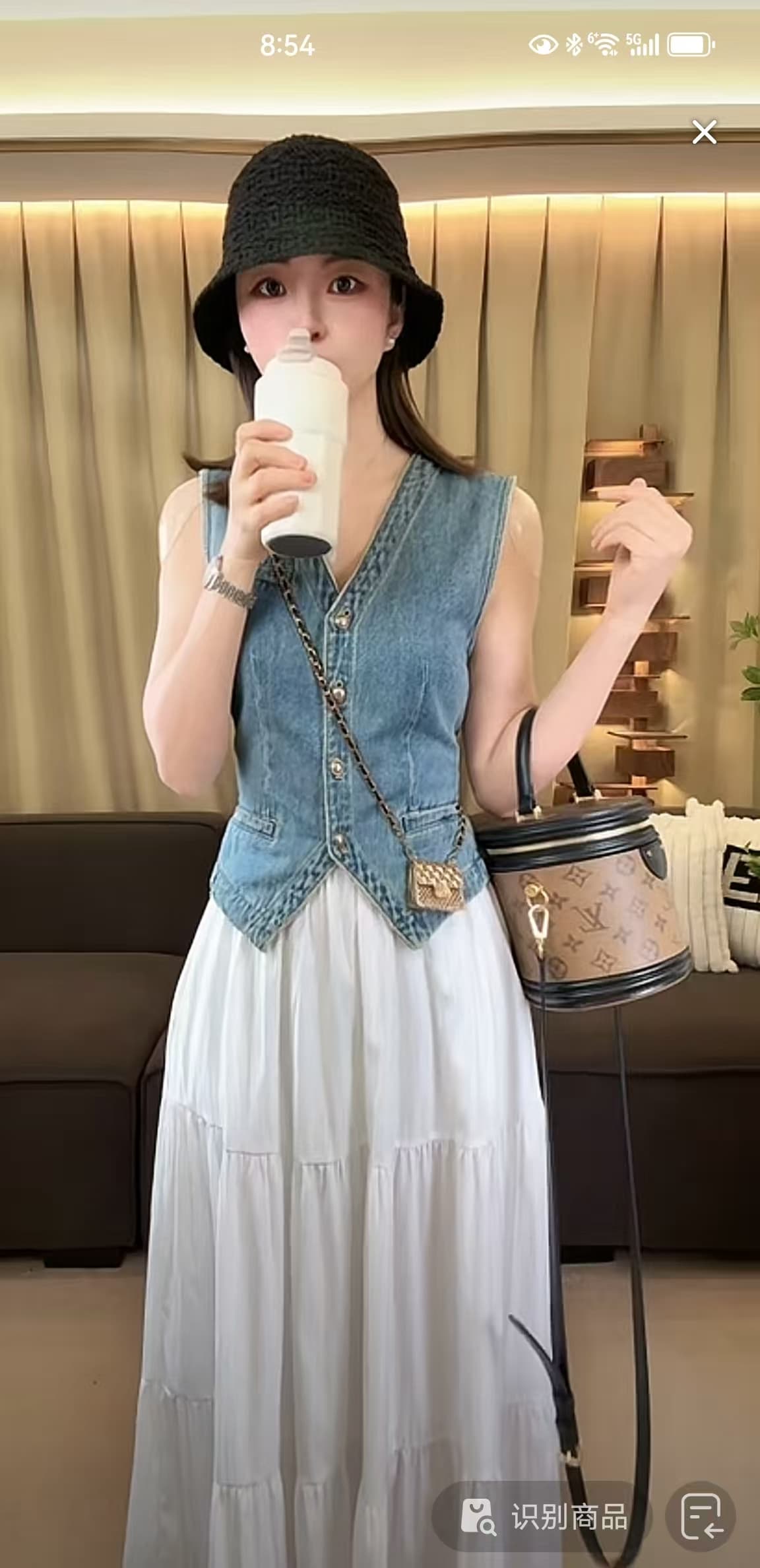 완료 조금 피카소 조끼 새로운 패션 마 오래된 레트로 데님 베스트 조끼 상세 이미지 10