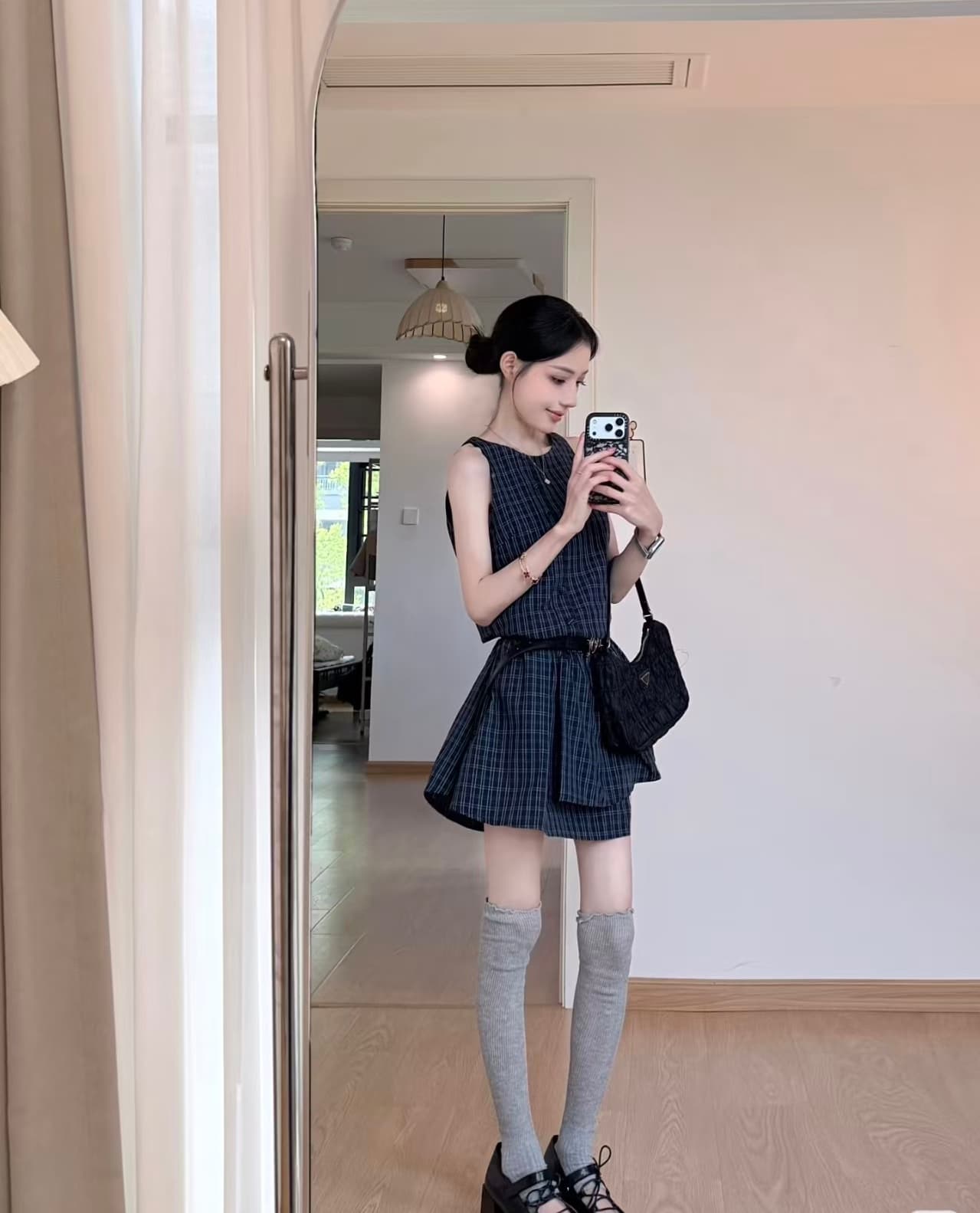 flowery bubble 폼 꽃 시장 콘크리트 화학 됐어. 바람 다중 레이어 비대칭 밑단 허리 수축 드레스 상세 이미지 6
