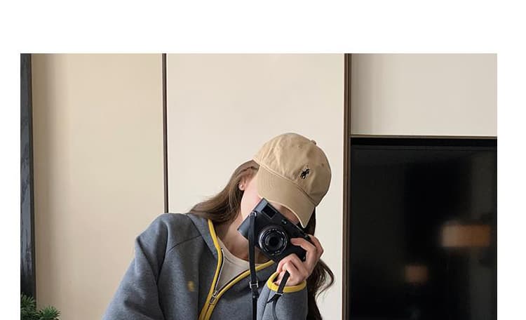 지금 지금 캐주얼 운동 바람 세트 계절 한 부서 느긋한 바람 하프 지퍼 후드티 와이드 레그 팬츠 임산부 투피스 세트 상세 이미지 23