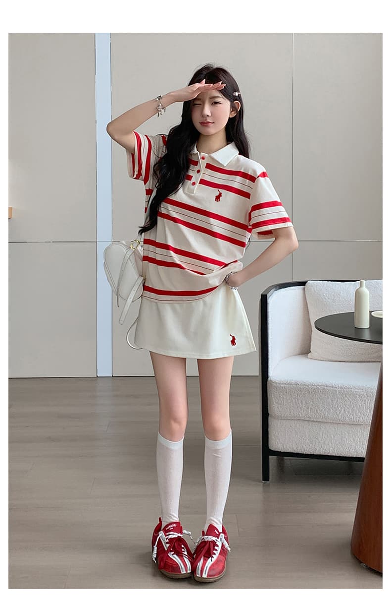 지금 지금 실사 높음 럭셔리 무거운 작업 루즈핏 에디션 여름 반팔 티셔츠 반바지 패션 임산부 세트 상세 이미지 12