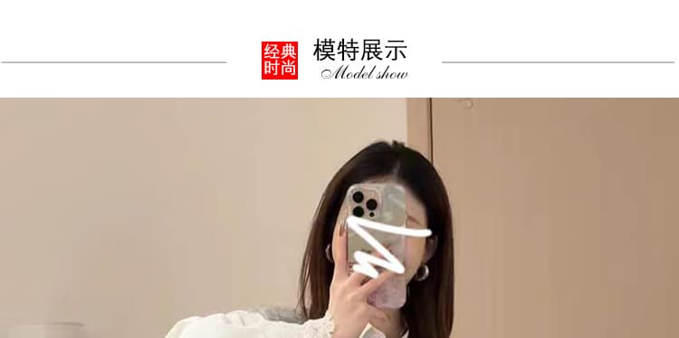 지금 지금 출산 착용 가을 회색 니트 베스트 오픈 가디건 외부 스웨터 조끼 스택 착용 홀로우 아웃 셔츠 3종 세트 상세 이미지 12