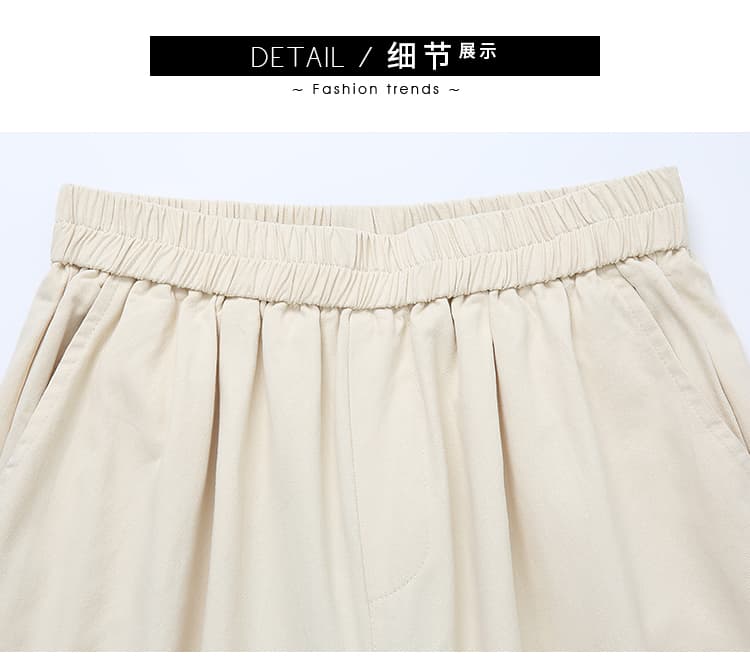 실사 워시 물 면 캐주얼 바지 여성 봄 여름 새로운 루즈핏 슬림해 보이는 캐주얼 레이스 할란 아빠 바지 여성 상세 이미지 41