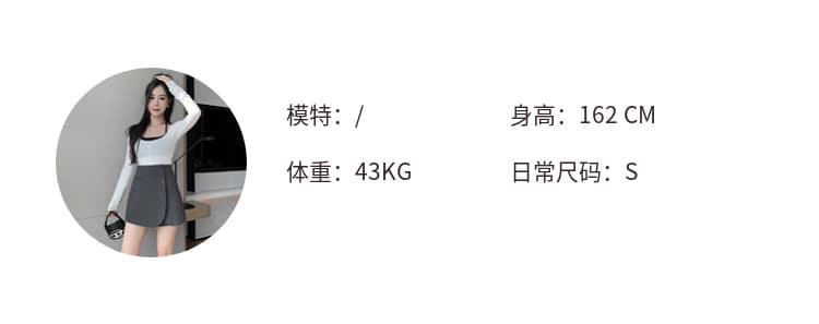 실사 바지 여성 2026 봄 여름 한국 스타일 캐주얼 치마바지 하이웨이스트 패션 한국 스타일 루즈핏 슬림해 보이는 짧은 바지 상세 이미지 10
