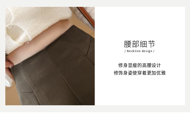 실사 2026 봄 여름 정장 반바지 여성 하이웨이스트 캐주얼 넓은 다리 한 마디 바지 루즈핏 슬림해 보이는 외출용 부츠 팬츠 상세 이미지 7