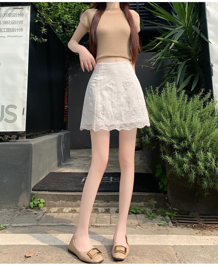 실사 레이스 조각 타이트 스커트 반신 스커트 여성 2026 새로운 캐주얼 다용도 노출 방지 핫걸 한 마디 미니 스커트 상세 이미지 21