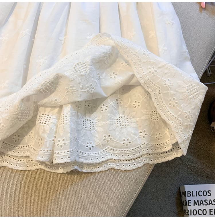 실사 여름 새로운 자수 레이스 치마 달콤함 소녀 바람 반신 미니 스커트 여성 레이스업 캐주얼 다용도 치마 상세 이미지 34
