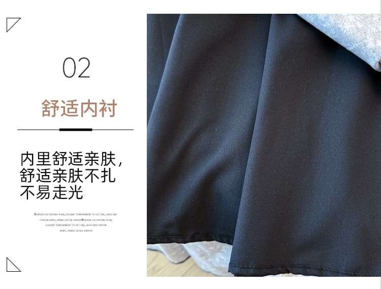 실사 2026 경기 스웨터 작은 꽃 치마 케이크 롱 스커트 레트로 꽃무늬 반신 스커트 여성 가을 겨울 대 치마 중간 길이 스커트 상세 이미지 7