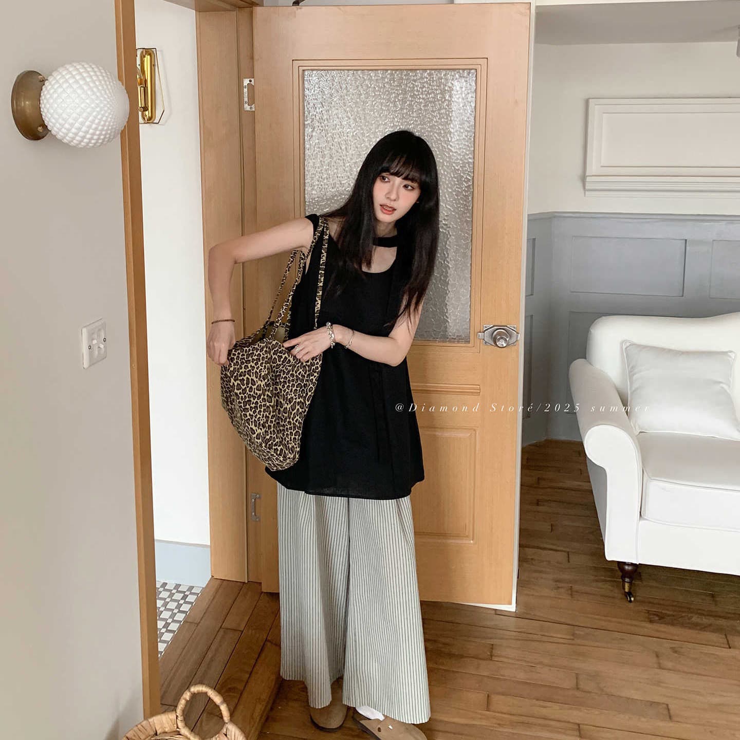 프랑스식 레트로 빨간색 캐주얼 미니멀리즘 민소매 조끼 다용도 패션 루즈핏 맨위 이미지 5
