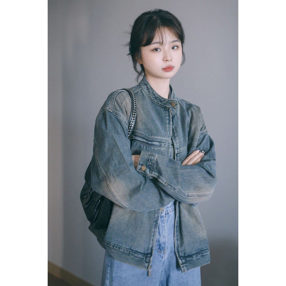 2026 년 새로운 데님 여성 코트 봄 가을 폭발 올해 인기 chic 이른 봄 맨위 고급 센스 재킷 이미지 3
