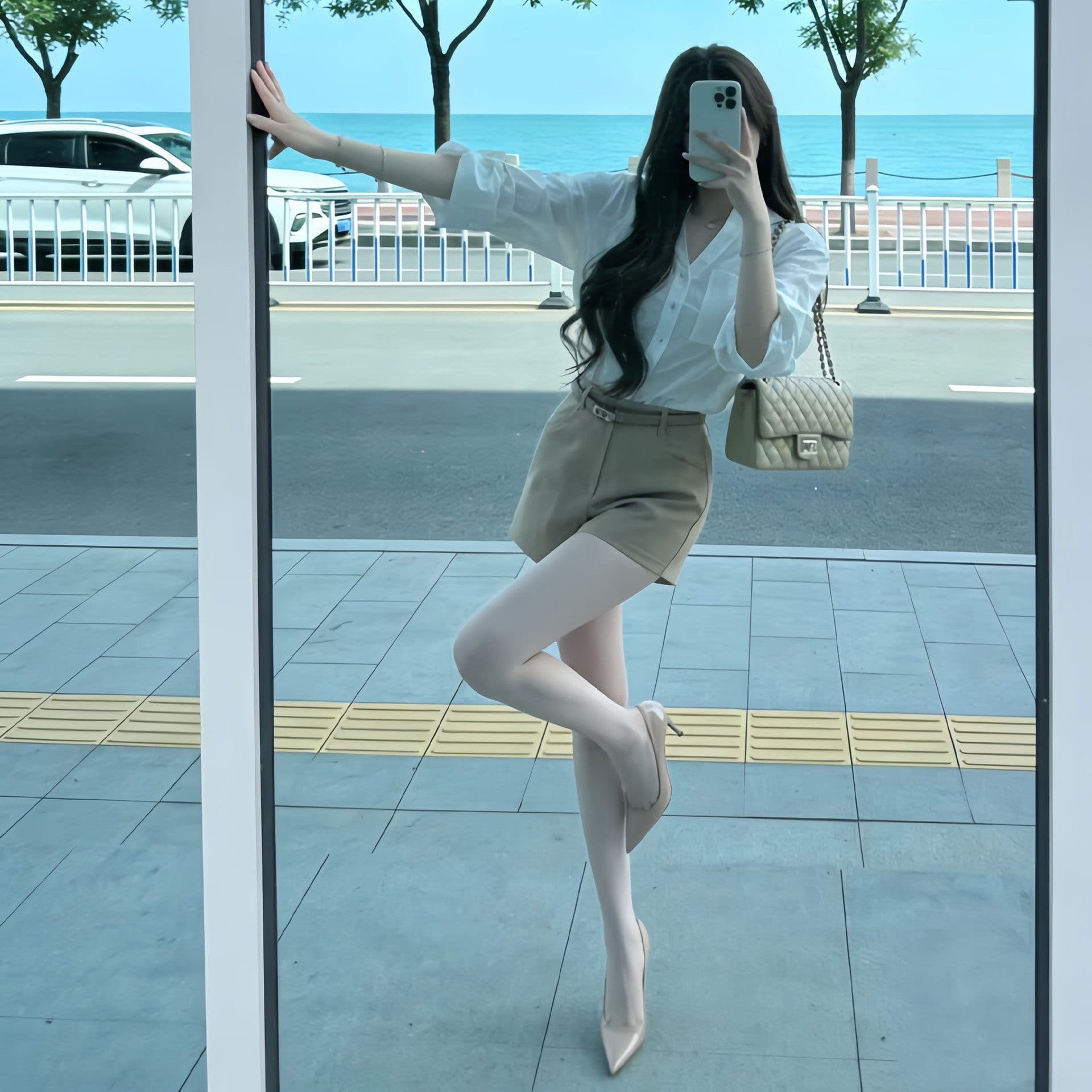 한 부서 봄 여름 빛 요리 한 바람 세트 바지 여성 의류 고유 한 슈퍼 잘 생긴 ~ 중 반바지 품격 작은 키 2026 새로운 이미지 3
