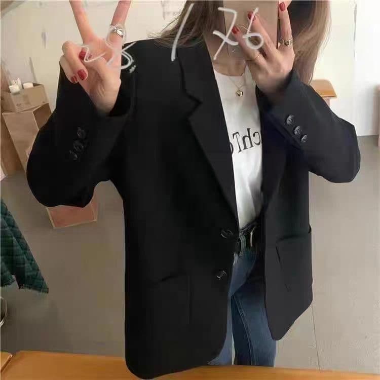 2026 봄 가을 새로운 한국 스타일 인터넷 유명인 블레이저 캐주얼 작은 키 다용도 루즈핏 슬림해 보이는 맨위 정장 여성 상세 이미지 5