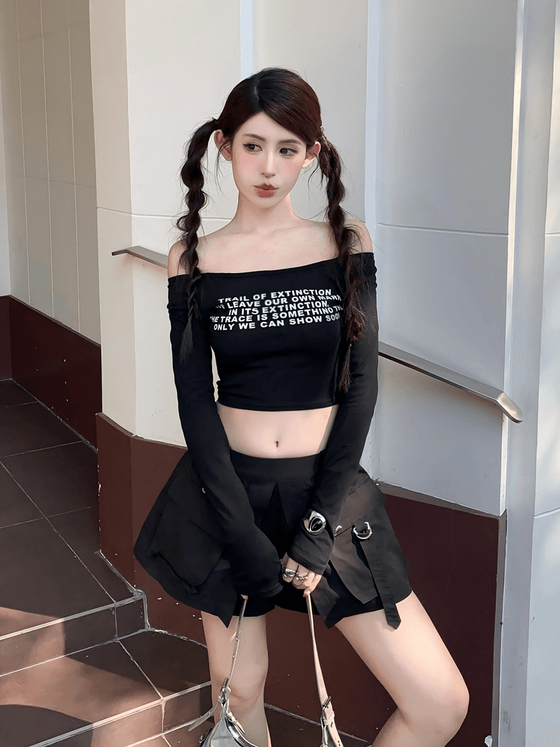 실사 정가 여름 핫걸 레트로 워크웨어 디자인 패치워크 빅 포켓 반바지 페이크 레이어드 슬림해 보이는 한 마디 치마바지 상세 이미지 2