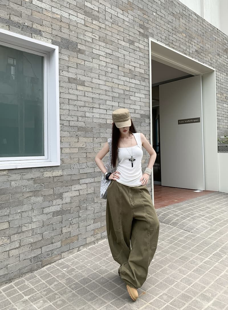실사 정가 아니요 바겐 세일 여름 핫걸 광장 칼라 조끼 몸매 가꾸기 슬림해 보이는 타이트 민소매 곡선 주름 맨위 상세 이미지 17