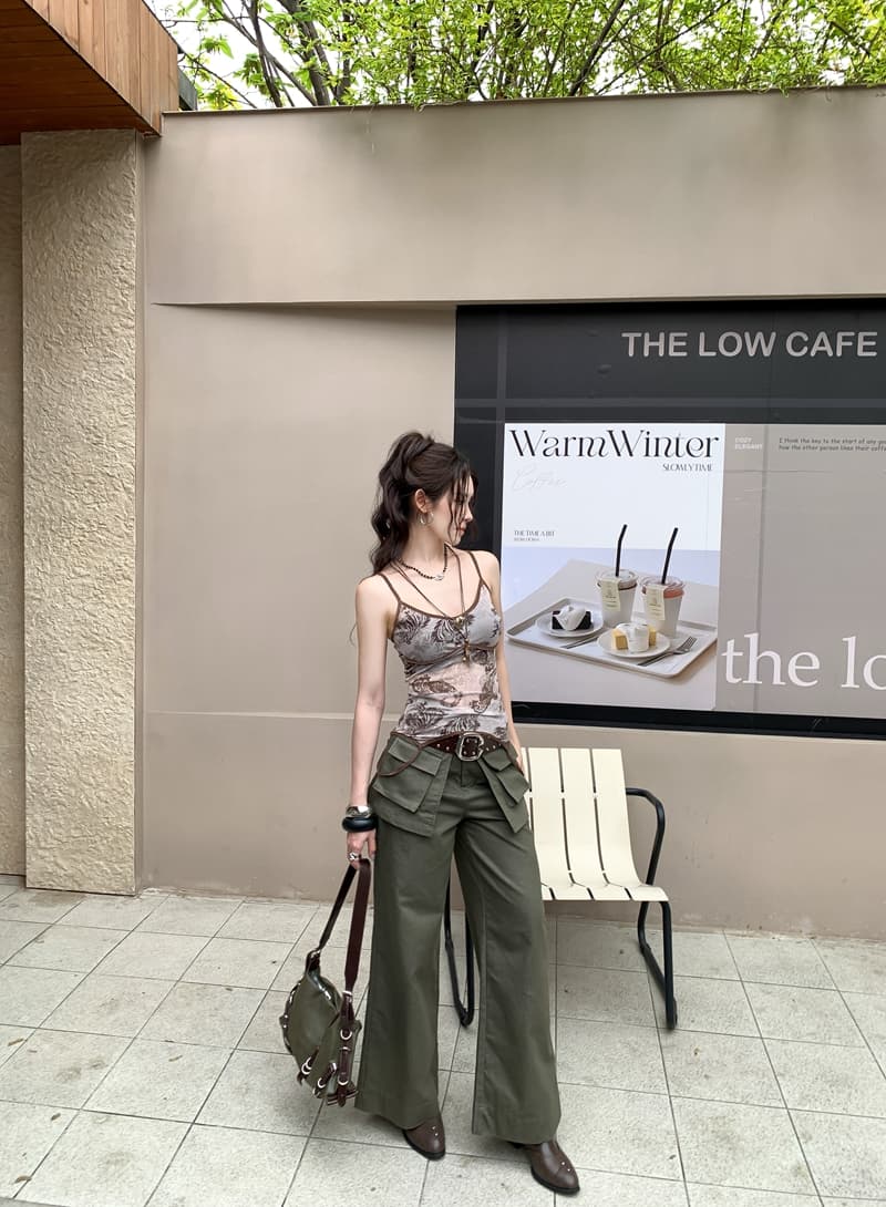 실사 정가 아니요 바겐 세일 둘 착용 망사 프린트 캐미솔 레이스업 긴팔 자외선 차단 오픈 가디건 투피스 슈트 상세 이미지 9