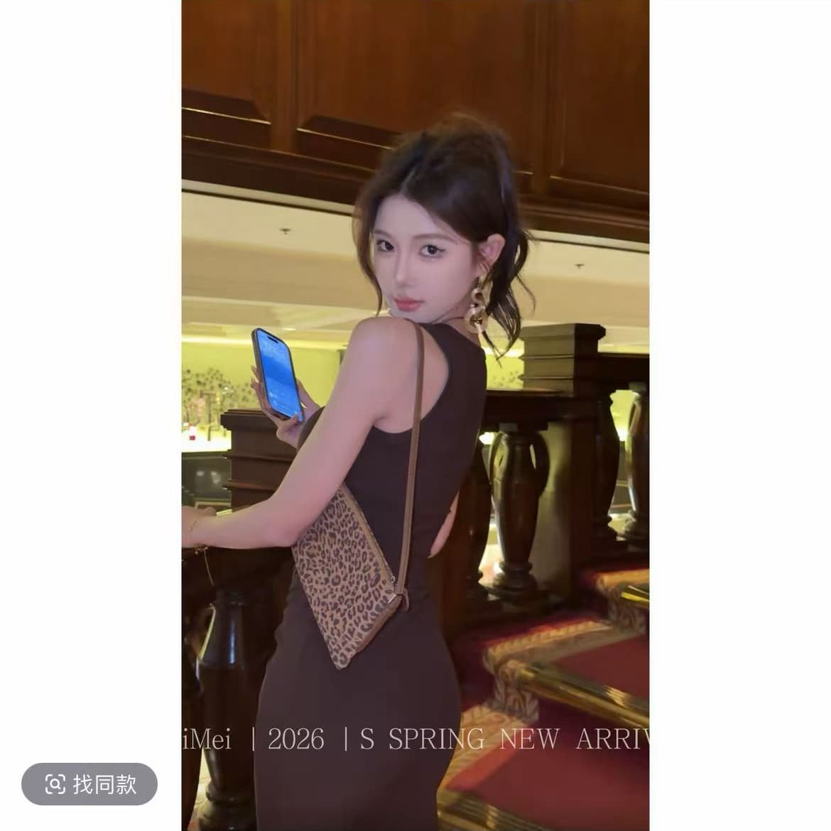 ju 아름다움 레트로 품격 패션 핫걸 디자인 센스 조끼 반신 치마 세트 a658 상세 이미지 5