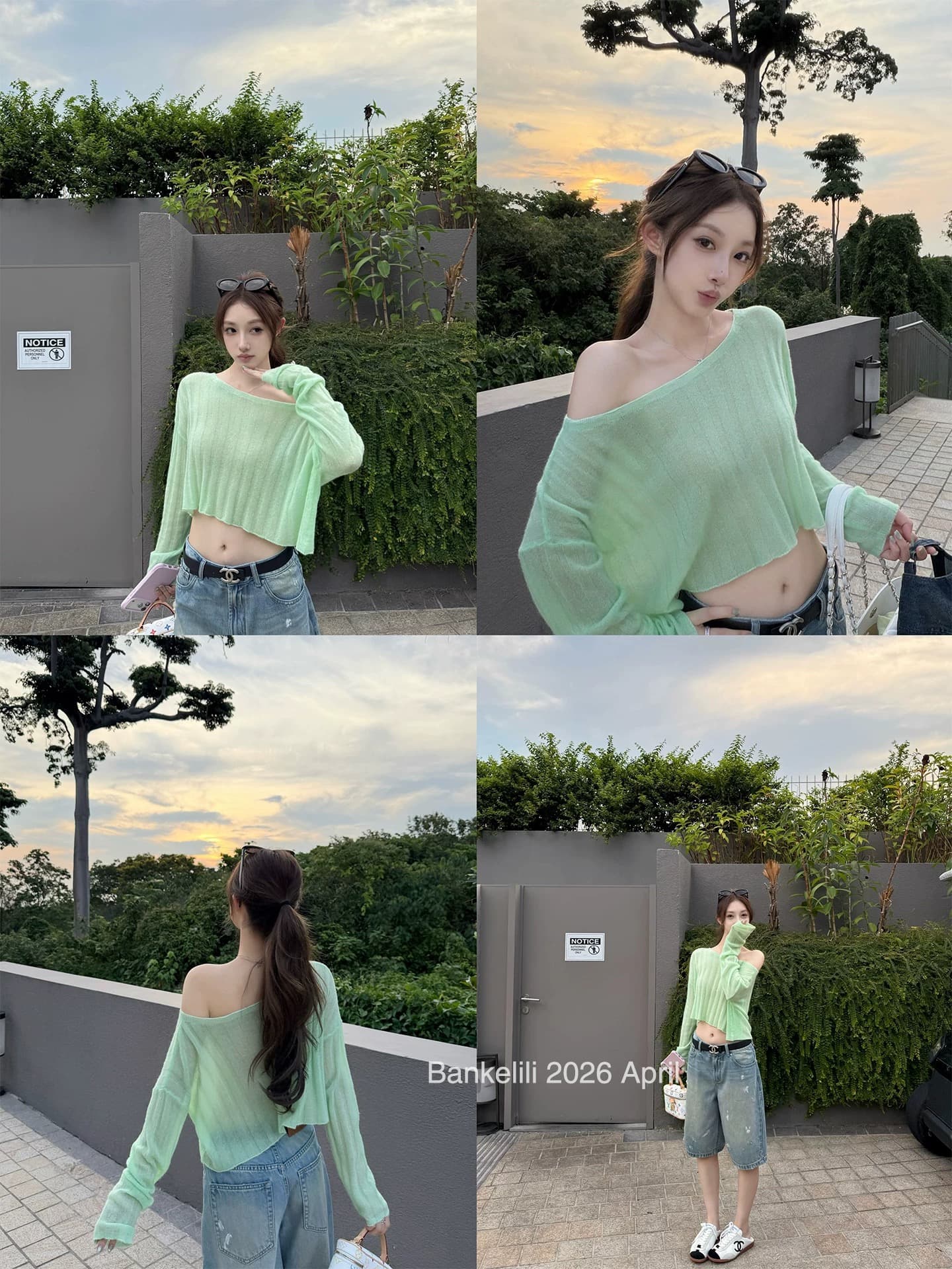 밤나무 코코아 bankelili 산소 Jiao 부드러운 셔츠 비스듬한 어깨 주간 실크 양모 혼방 긴팔 블라우스 여성 봄 여름 이미지 3