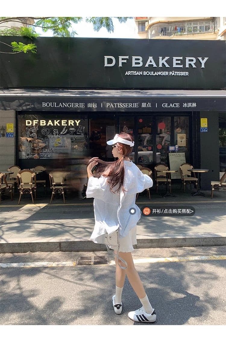 2026 여름 슬림해 보이는 다용도 화이트 하이웨이스트 와이드 레그 팬츠 한 부서 프릴 허리밴드 펌프 로프 캐주얼 반바지 여성 상세 이미지 36