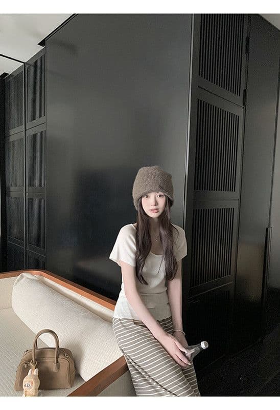 가을 겨울 새로운 편안함 폭탄 바지 게으른 바지 편안함 도루 센스 스트라이프 다용도 루즈핏 스트레이트 팬츠 상세 이미지 30