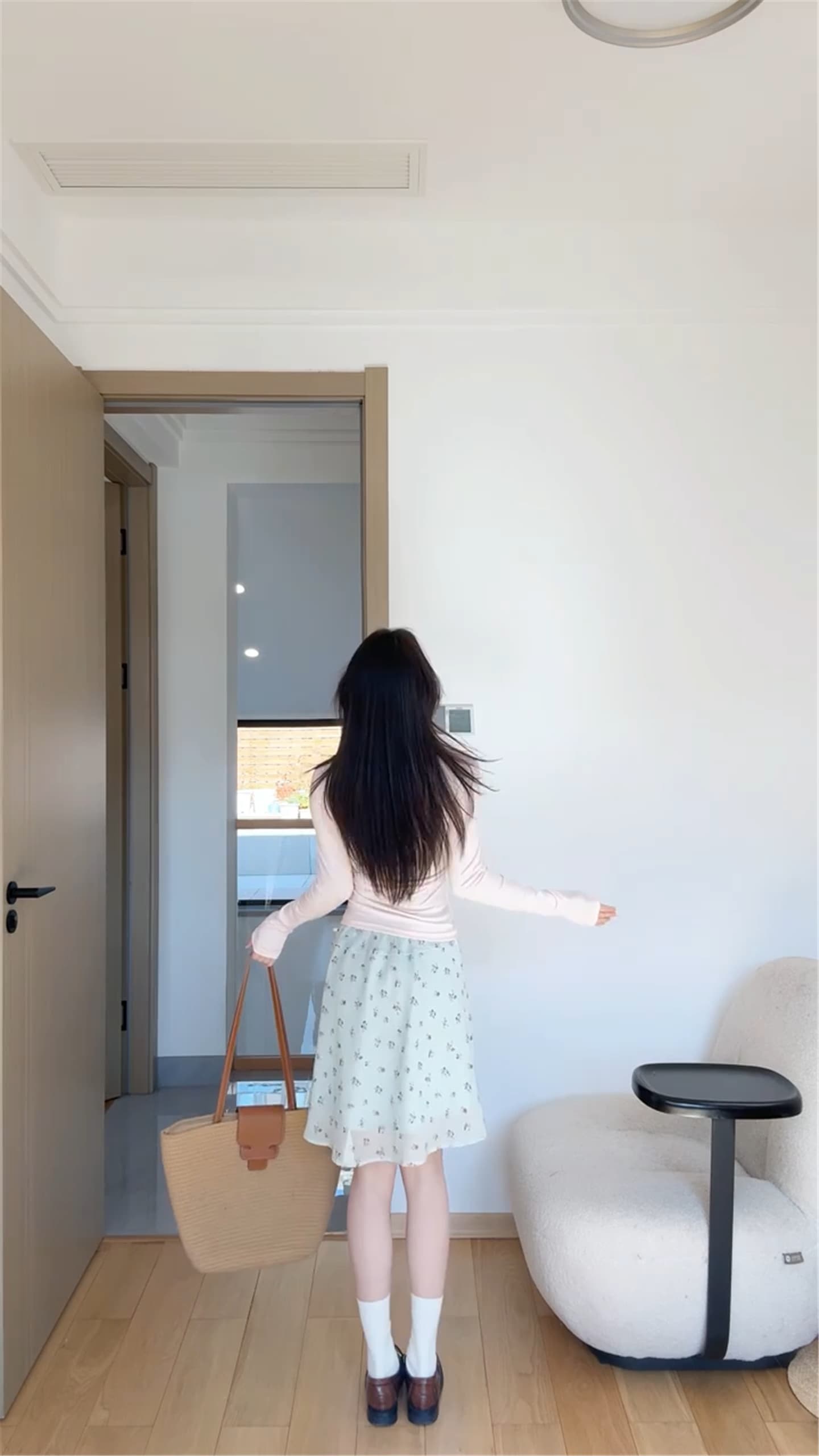 원본 원단 박하 녹색 포 멜로 디자인 센스 작은 A라인 스커트 꽃무늬 반신 스커트 여성 봄 여름 새로운 슈퍼 잘 생긴 중간 스커트 상세 이미지 9