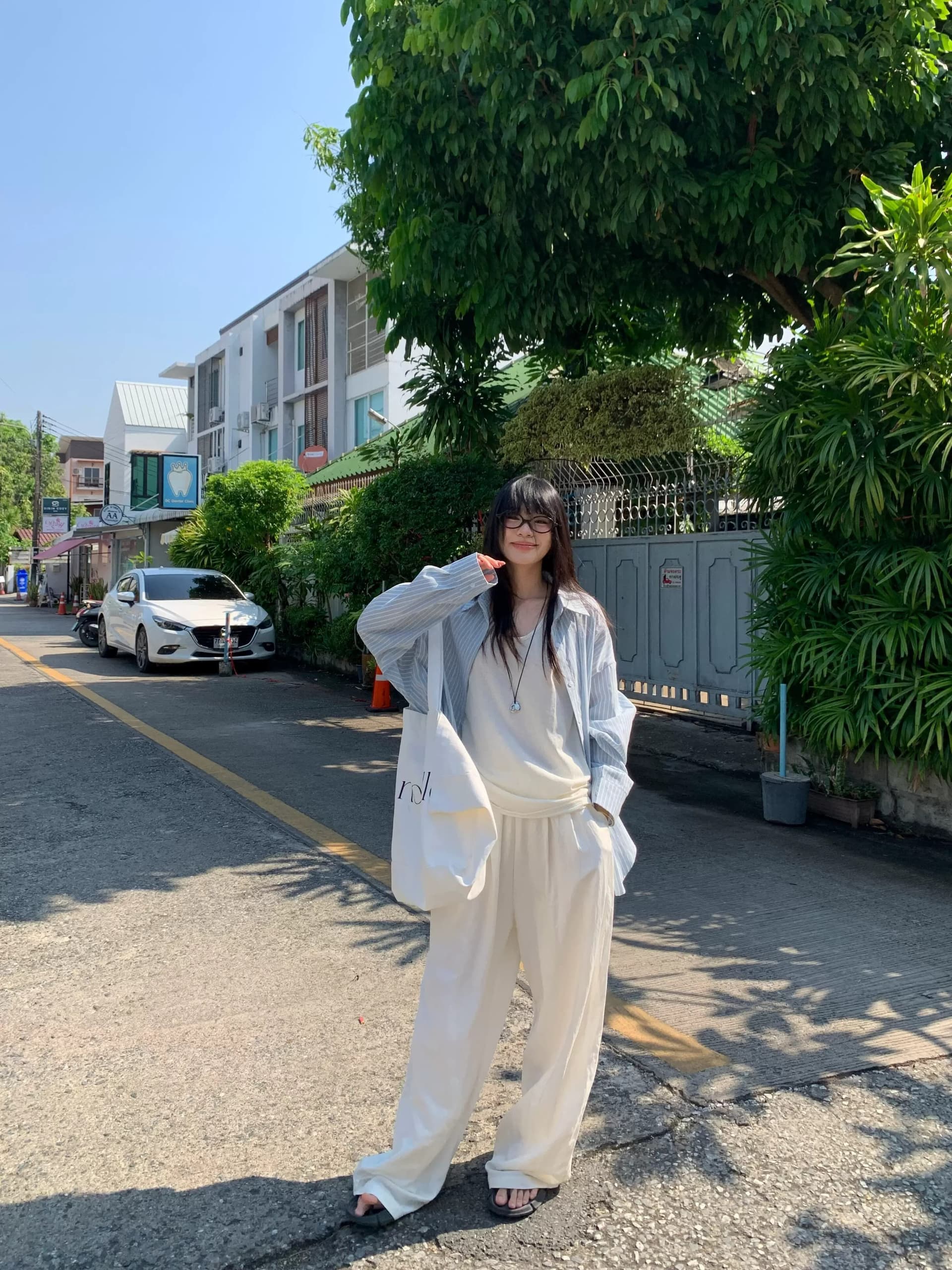 한 부서 하이웨이스트 도루 센스 루즈핏 와이드 레그 팬츠 2026 바닥 청소 우유 푸 바지 느긋한 바람 스트레이트 캐주얼 바지 상세 이미지 7
