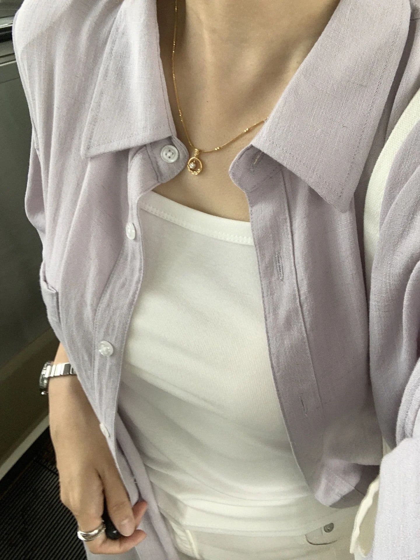 60 대나무 섬유 40 나일론 빛 사람들 엄격한 선택 보다 작은 서울 여름 느긋한 느슨함 센스 한 부서 출퇴근 착용 가져 가라. 상세 이미지 12