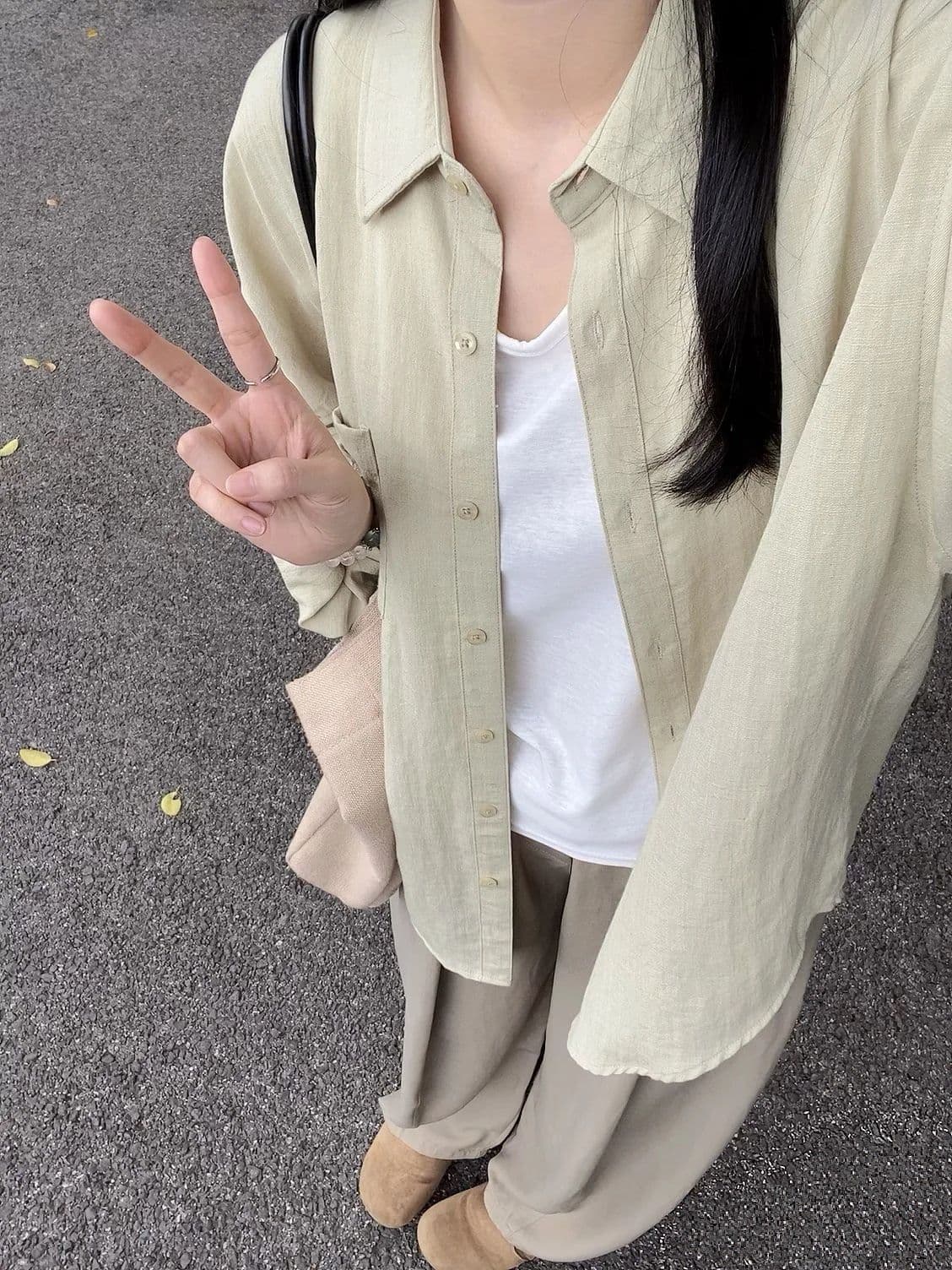 60 대나무 섬유 40 나일론 빛 사람들 엄격한 선택 보다 작은 서울 여름 느긋한 느슨함 센스 한 부서 출퇴근 착용 가져 가라. 상세 이미지 15