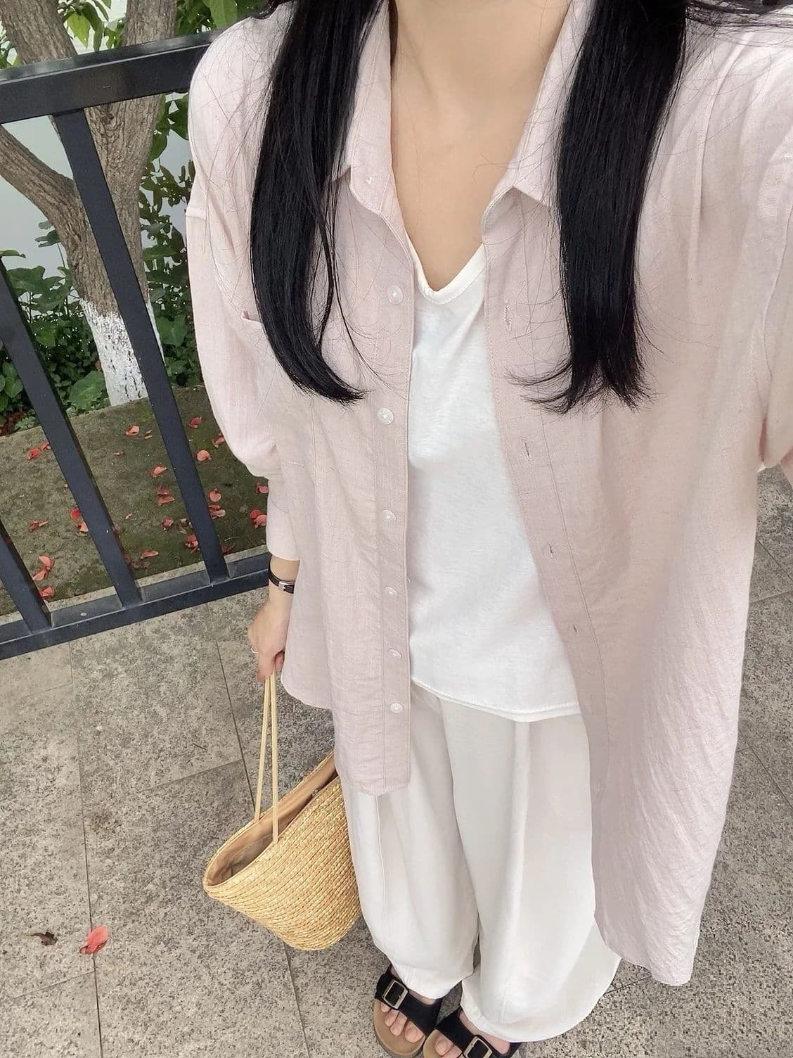 60 대나무 섬유 40 나일론 빛 사람들 엄격한 선택 보다 작은 서울 여름 느긋한 느슨함 센스 한 부서 출퇴근 착용 가져 가라. 상세 이미지 20