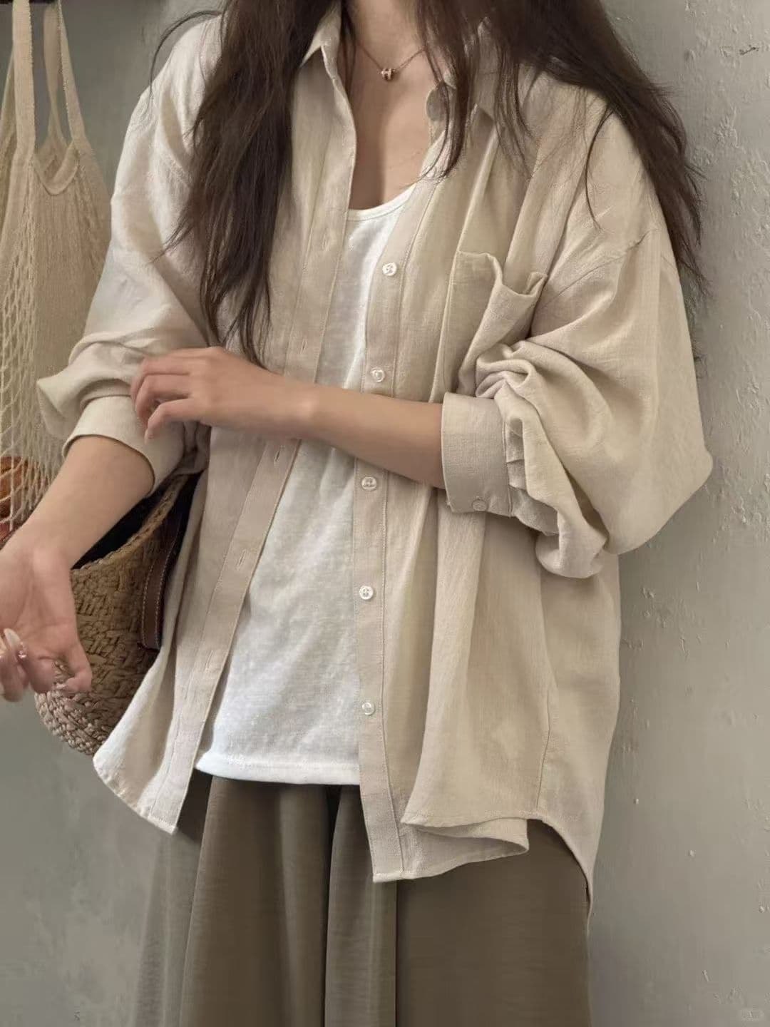 60 대나무 섬유 40 나일론 빛 사람들 엄격한 선택 보다 작은 서울 여름 느긋한 느슨함 센스 한 부서 출퇴근 착용 가져 가라. 상세 이미지 7