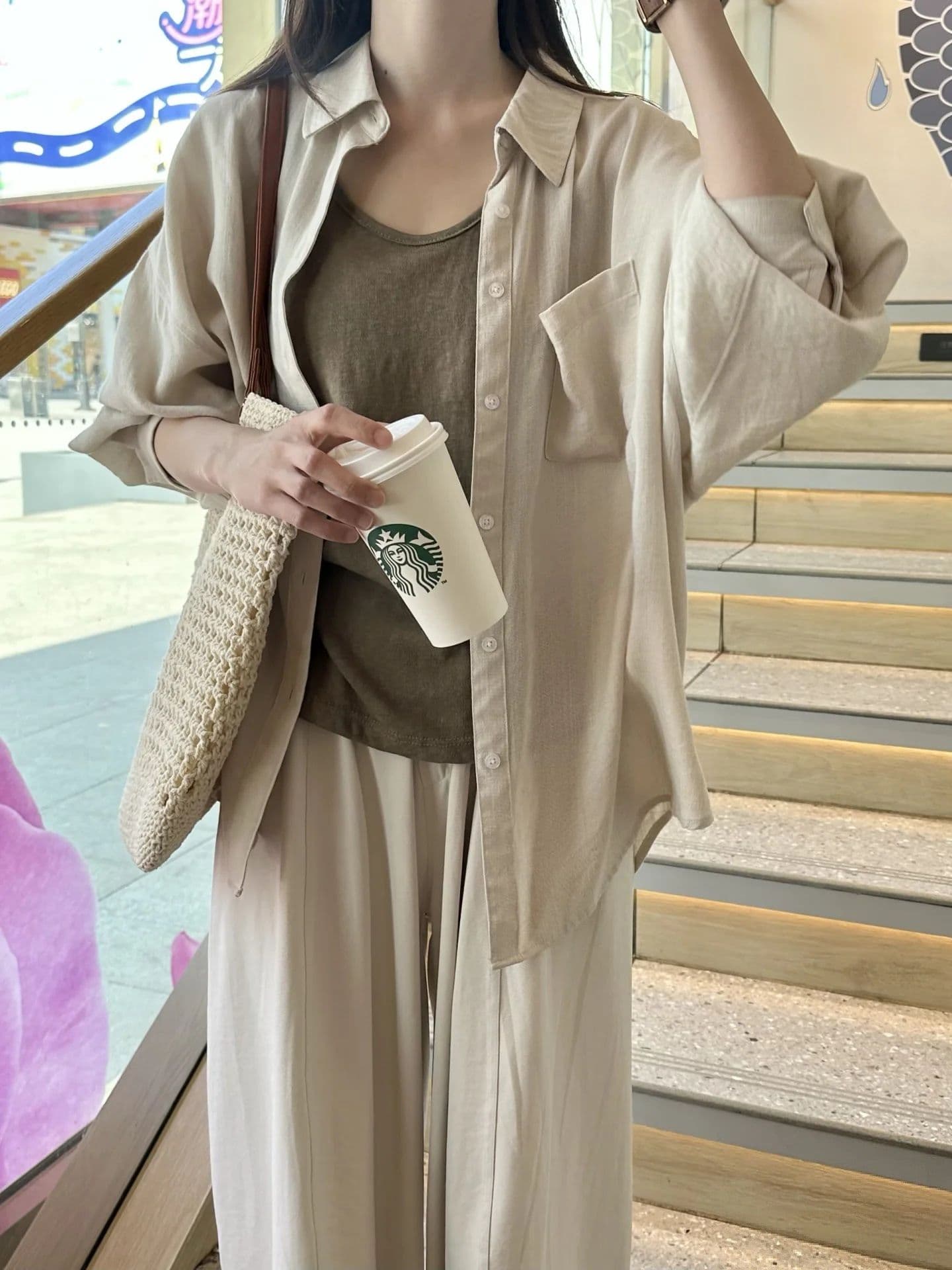 60 대나무 섬유 40 나일론 빛 사람들 엄격한 선택 보다 작은 서울 여름 느긋한 느슨함 센스 한 부서 출퇴근 착용 가져 가라. 이미지 4